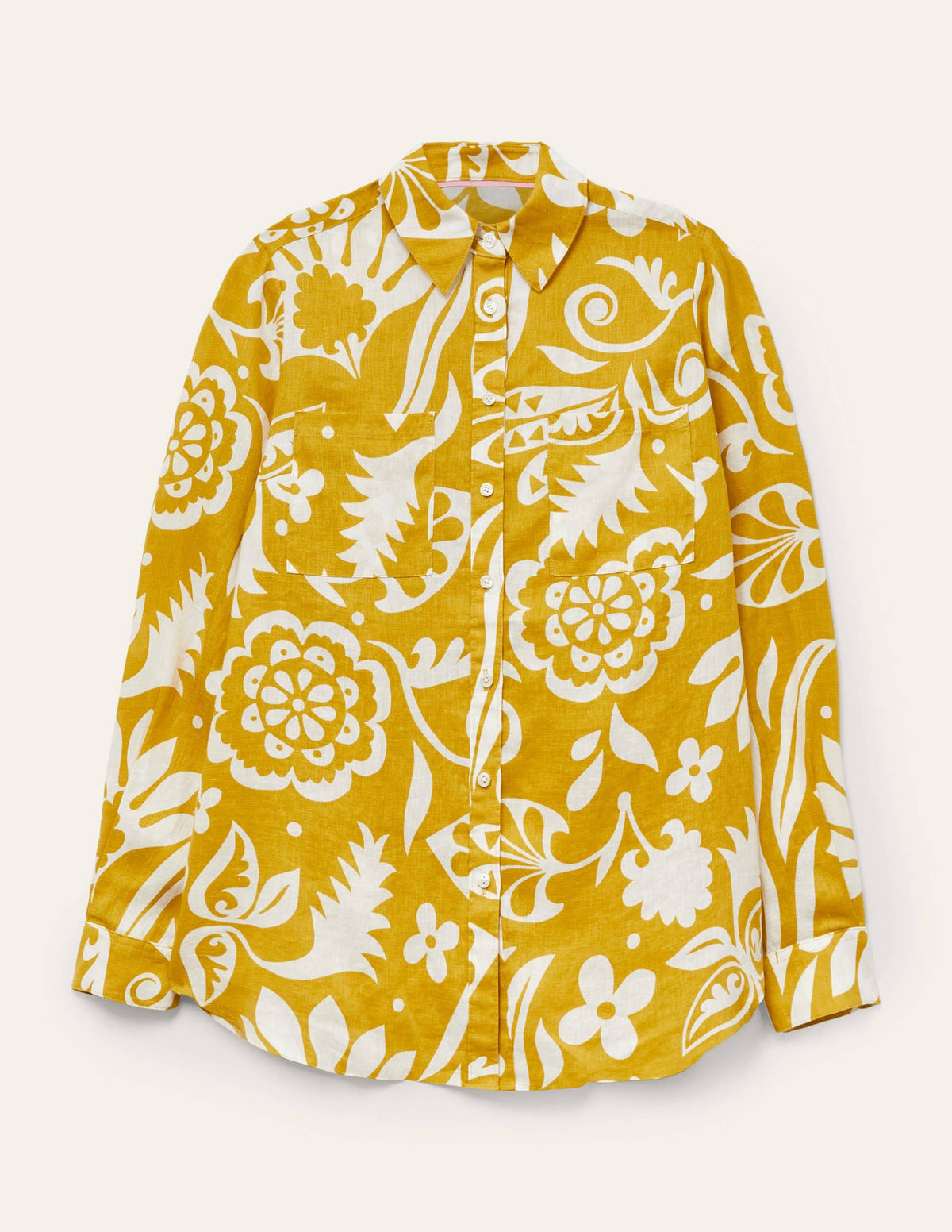 Linen Shirt-Chartreuse, Garden Tropic-6