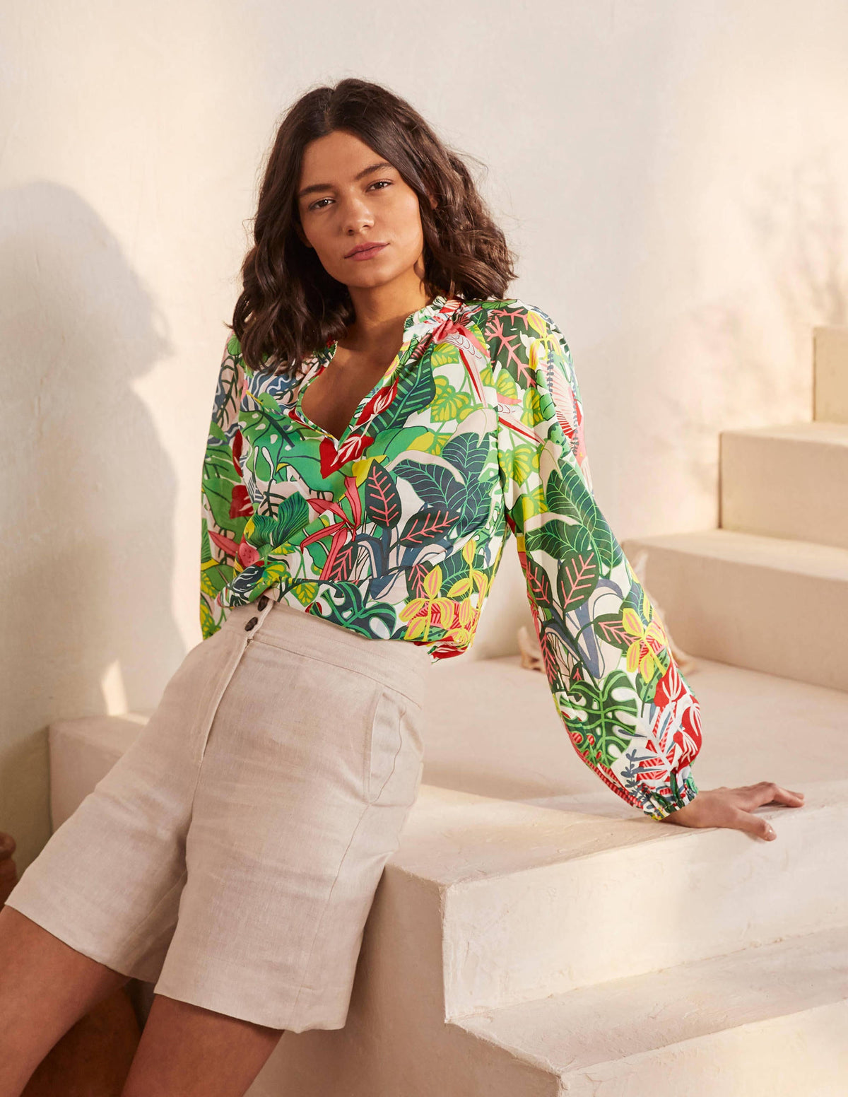 Heather Top-Palm Leaf, Paradise Jungle-4