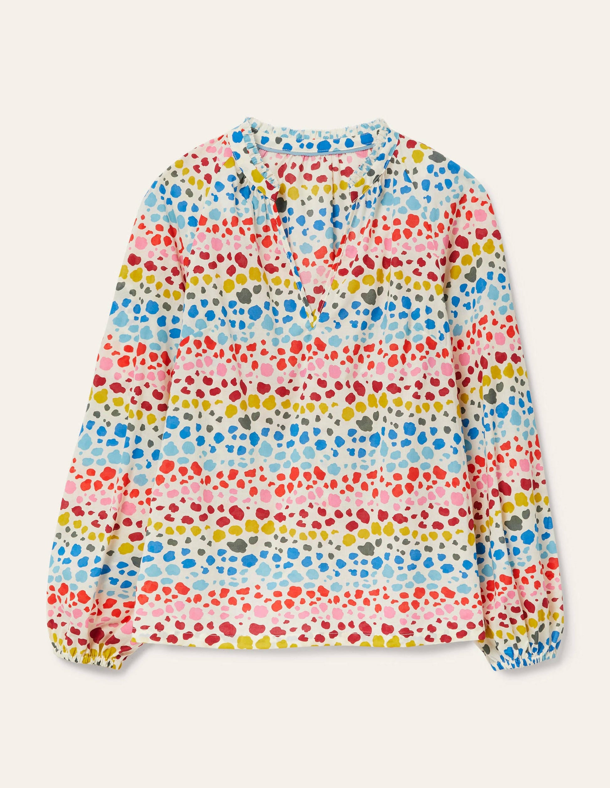 Heather Top-Ivory, Multi Rainbow Leopard-5