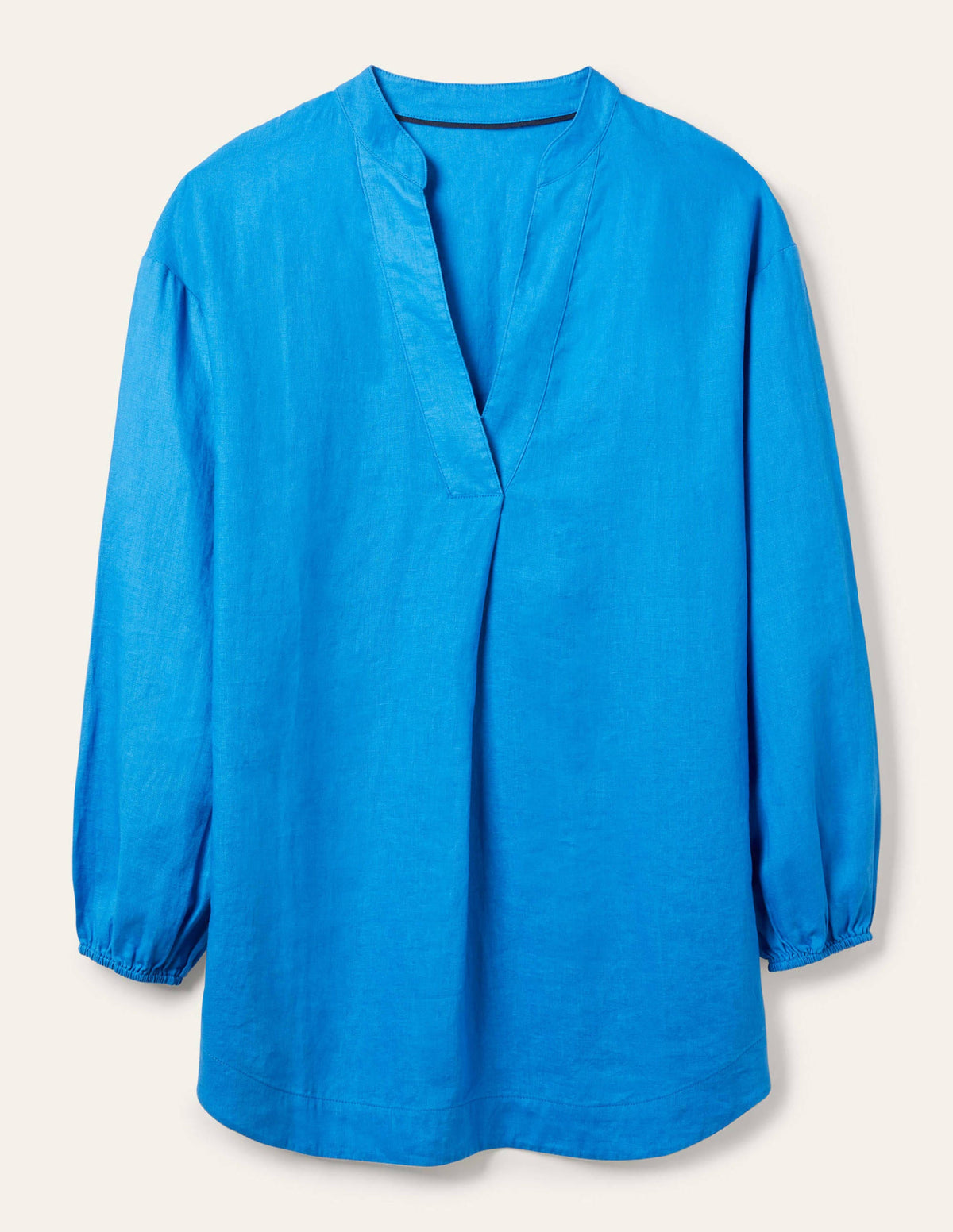 Hannah Linen Shirt-Moroccan Blue-5