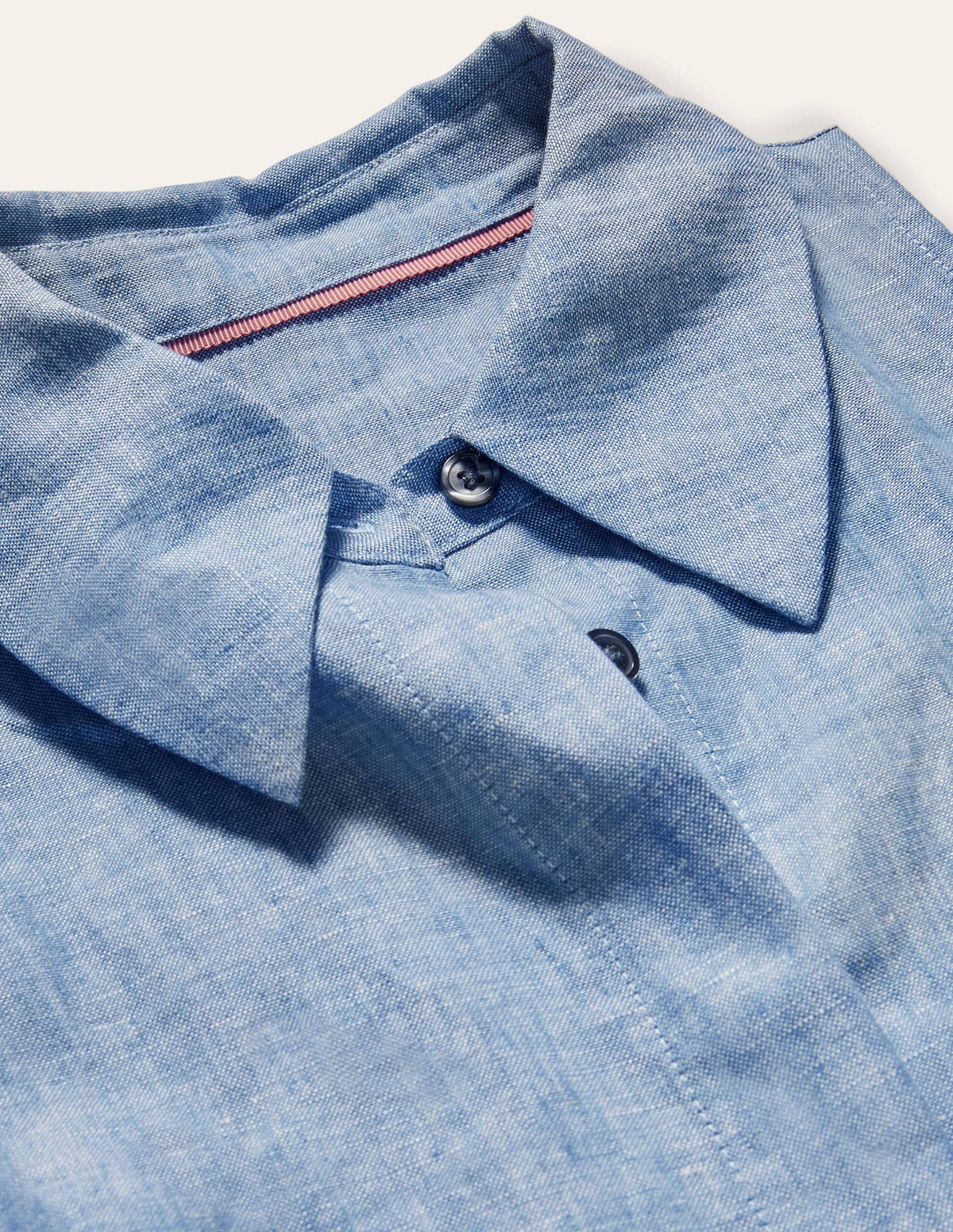 Kate Linen Shirt Dress-Chambray-5