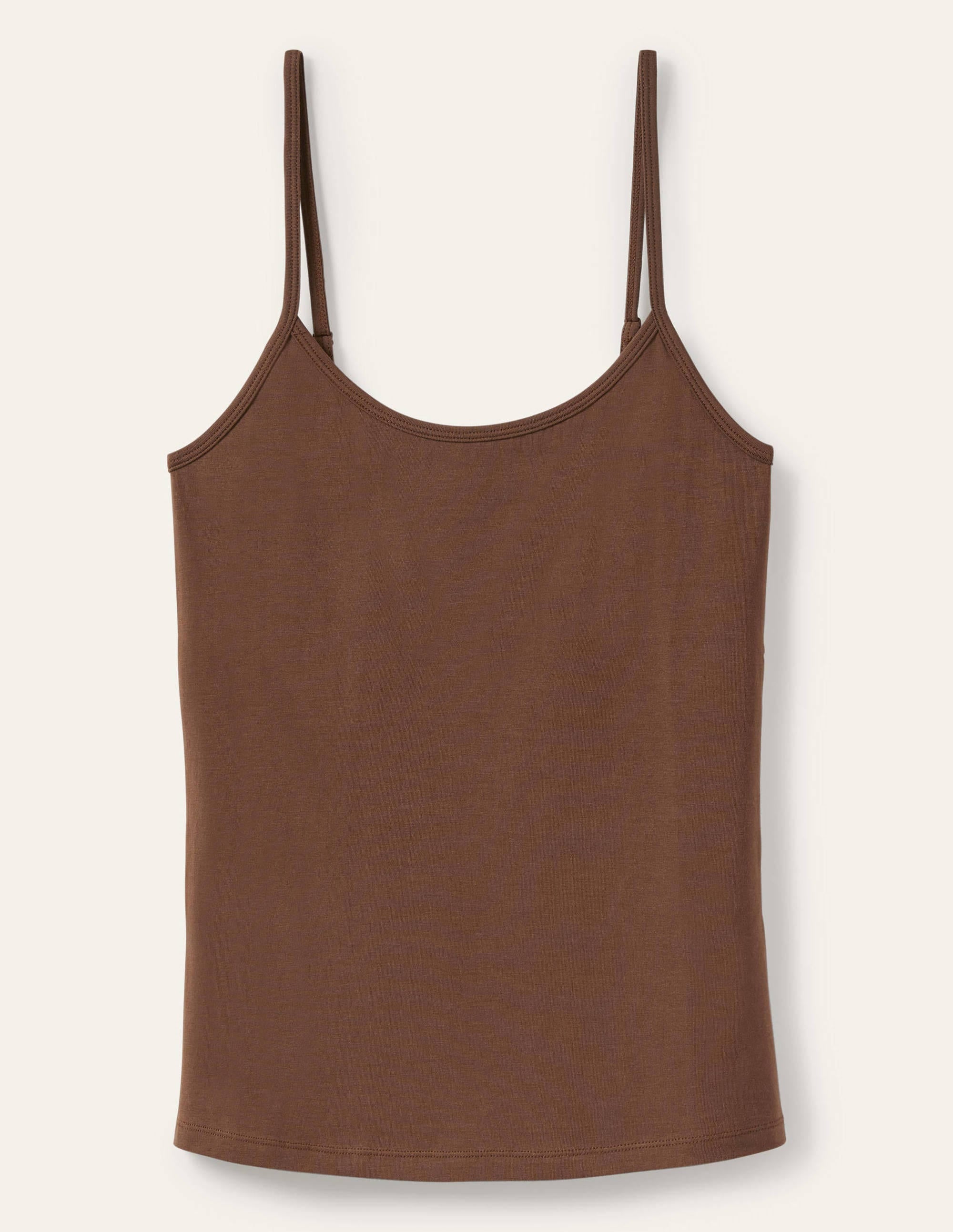 Plain Cami Top-Deep Brown - Image 9