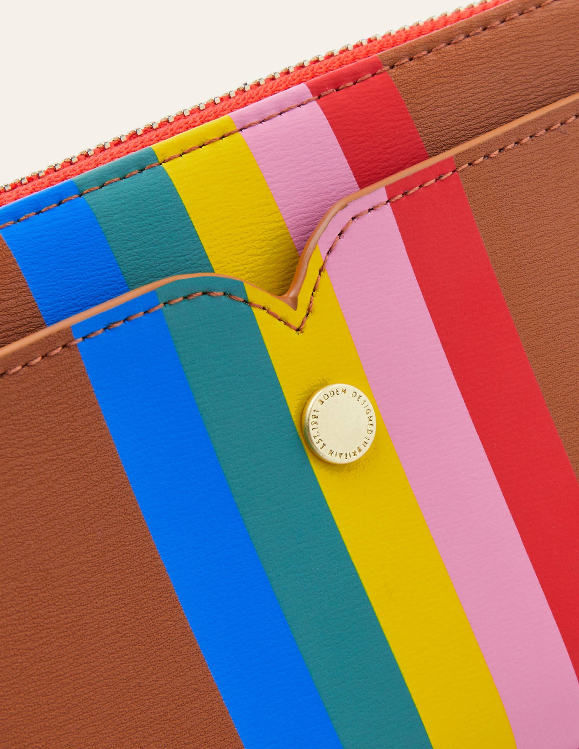 Wallet-Tan Multi Stripe - Image 2
