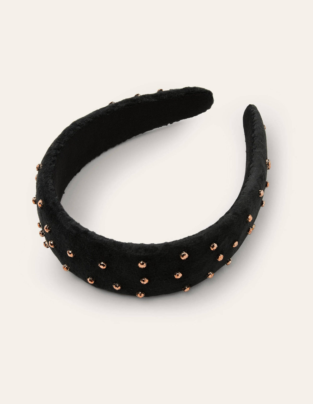 Jewelled Headband-Black/Gold Jewels - Image 3