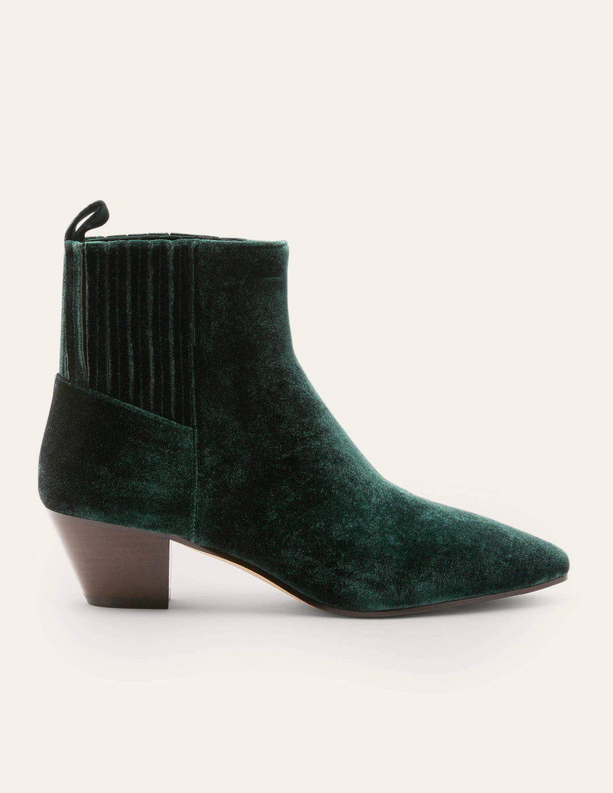 Western Ankle Boots-Midnight Garden Velvet - Image 2