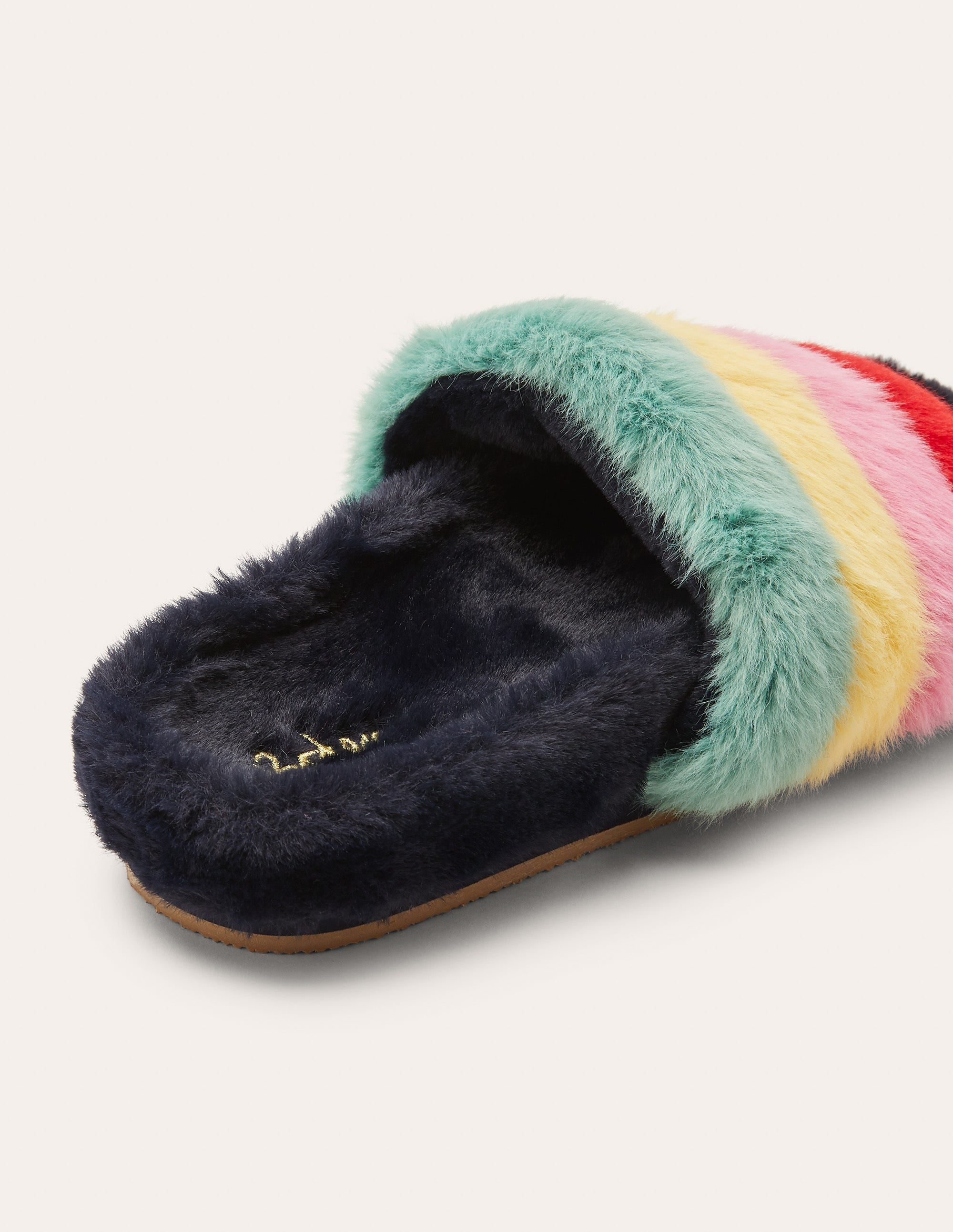 Fur Slider Slippers-Multi - Image 2