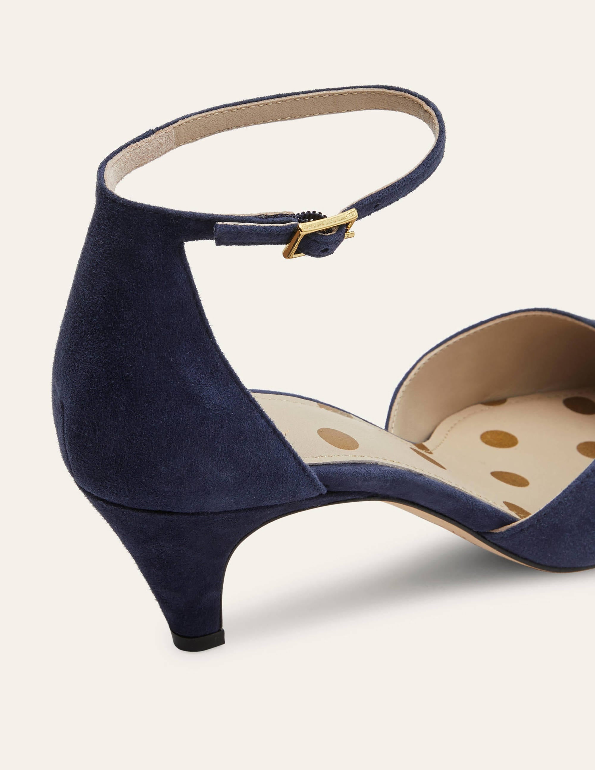 Ankle Strap Heels-Navy - Image 5