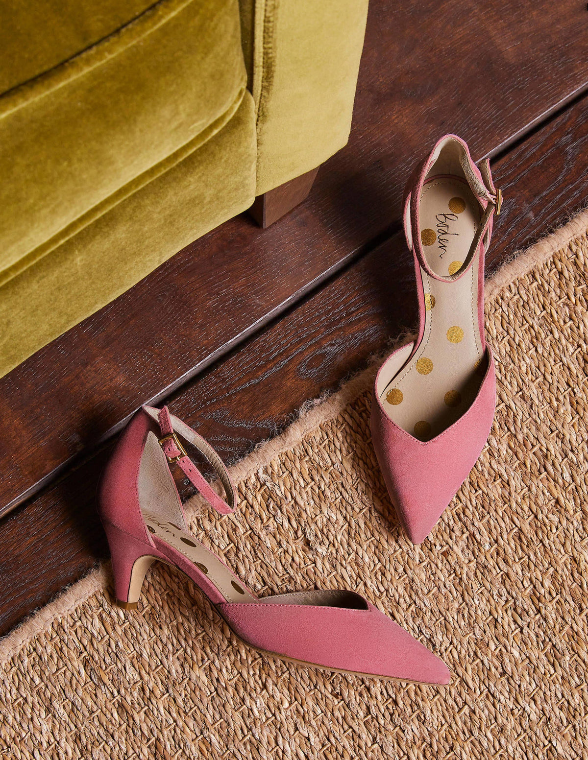 Ankle Strap Heels-Dusk Cloud Pink - Image 1
