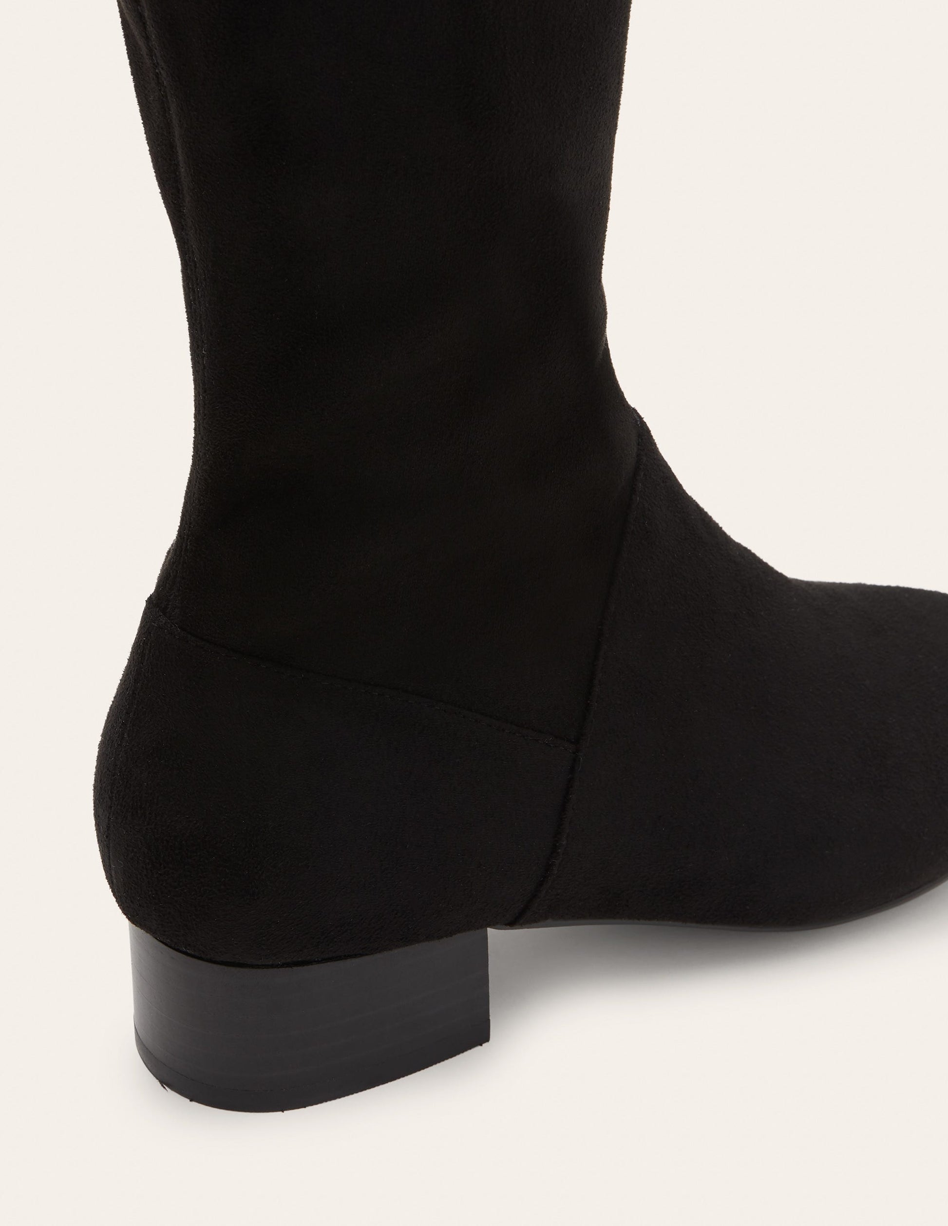 Flat Stretch Boots-Black-2