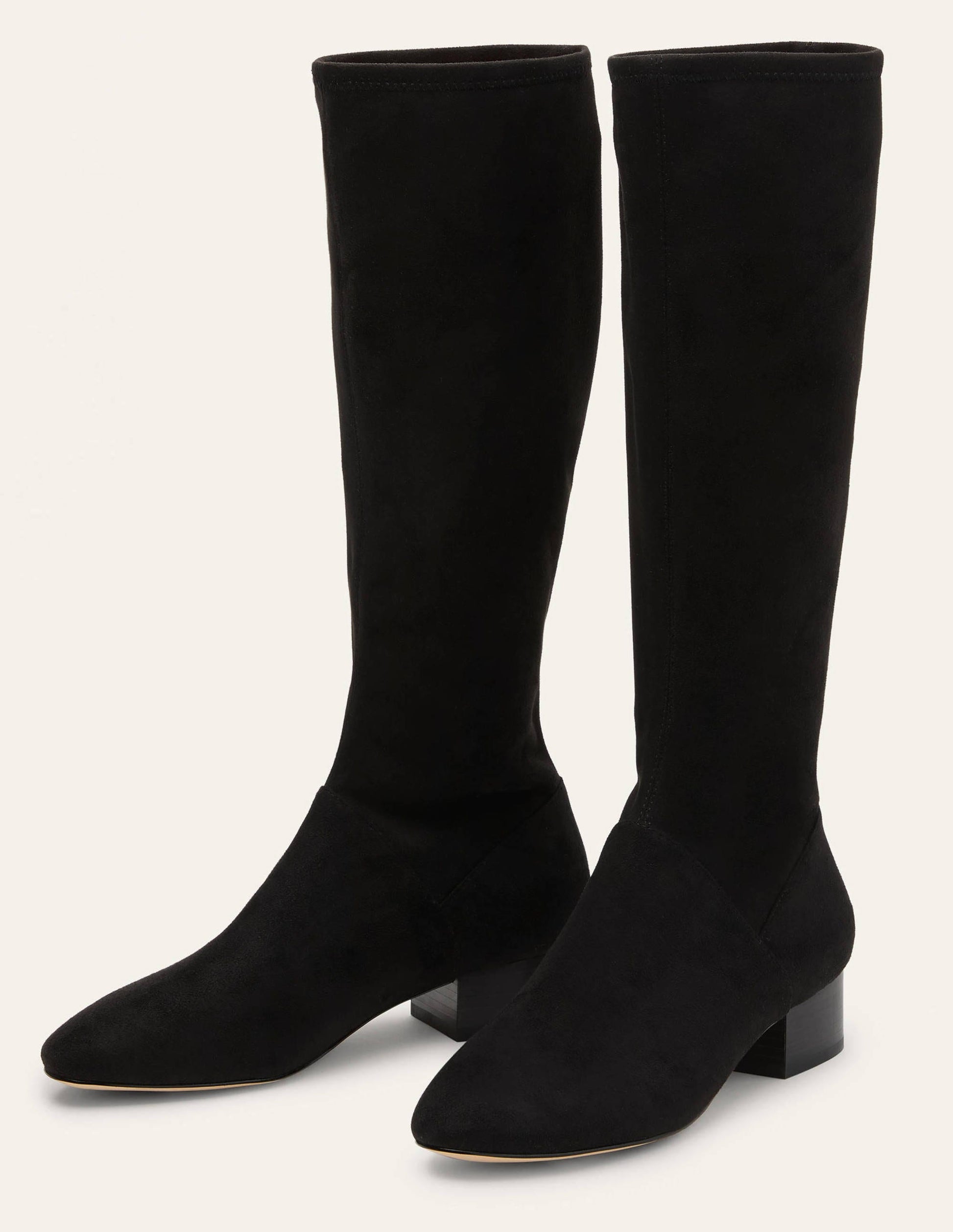 Flat Stretch Boots-Black-4