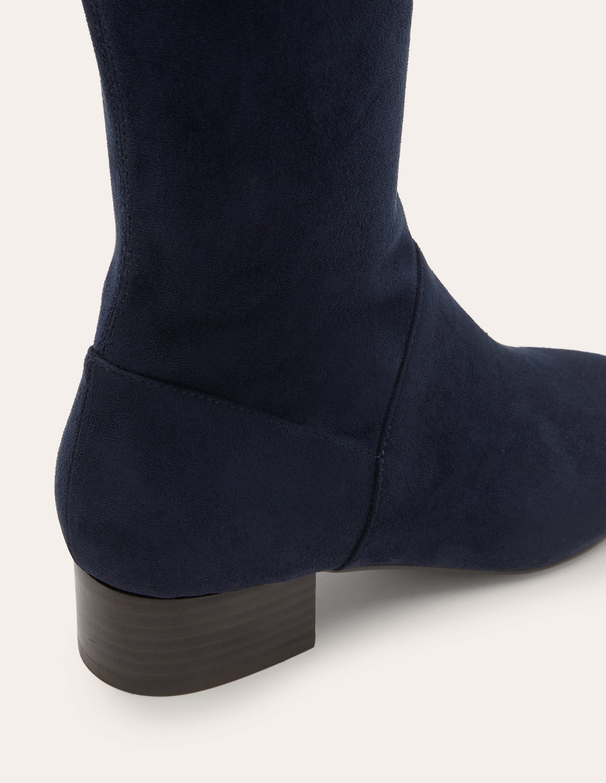 Flat Stretch Boots-Navy-3