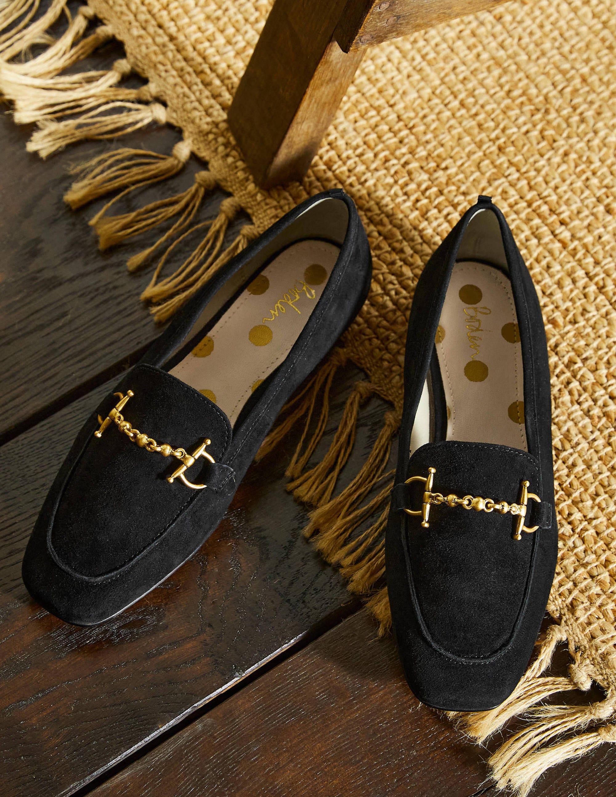 Snaffle Loafers-Black Suede - Image 1