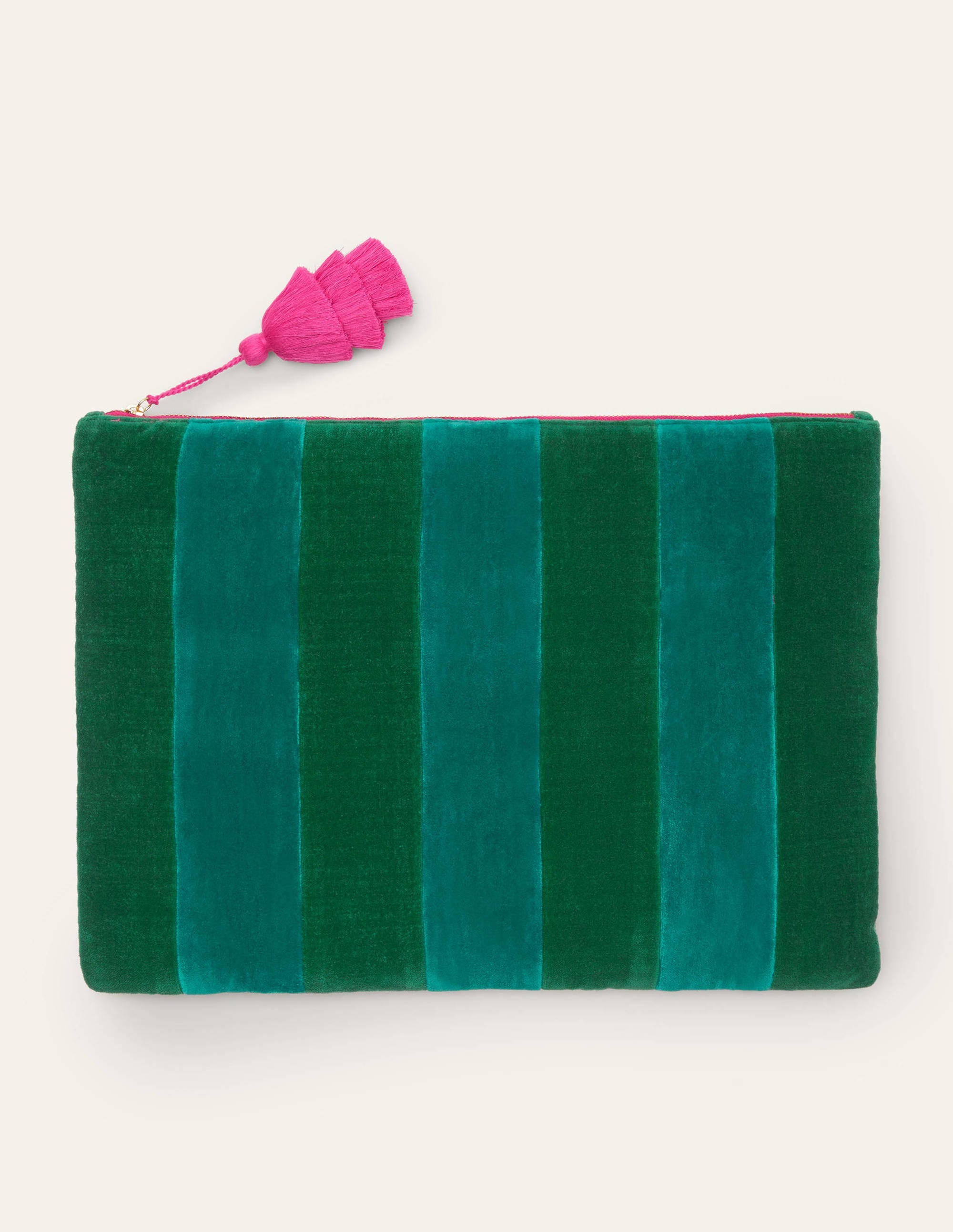 Velvet Laptop Pouch-Sail/Forest - Image 2