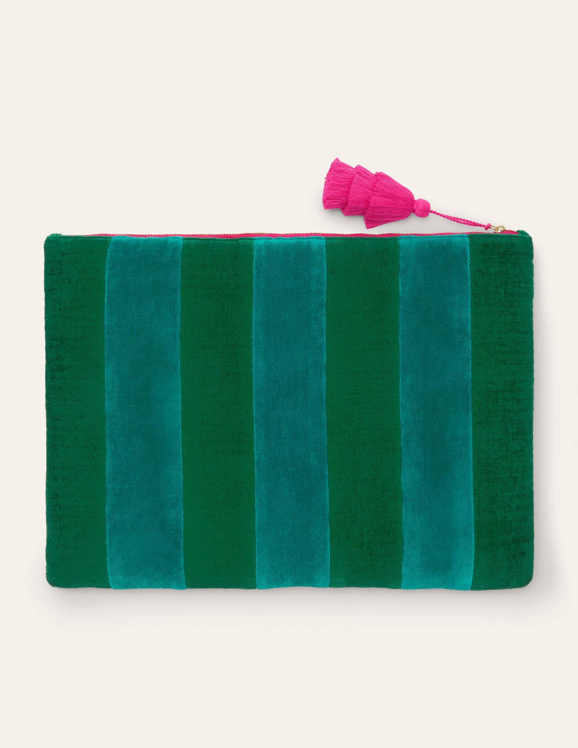 Velvet Laptop Pouch-Sail/Forest-3