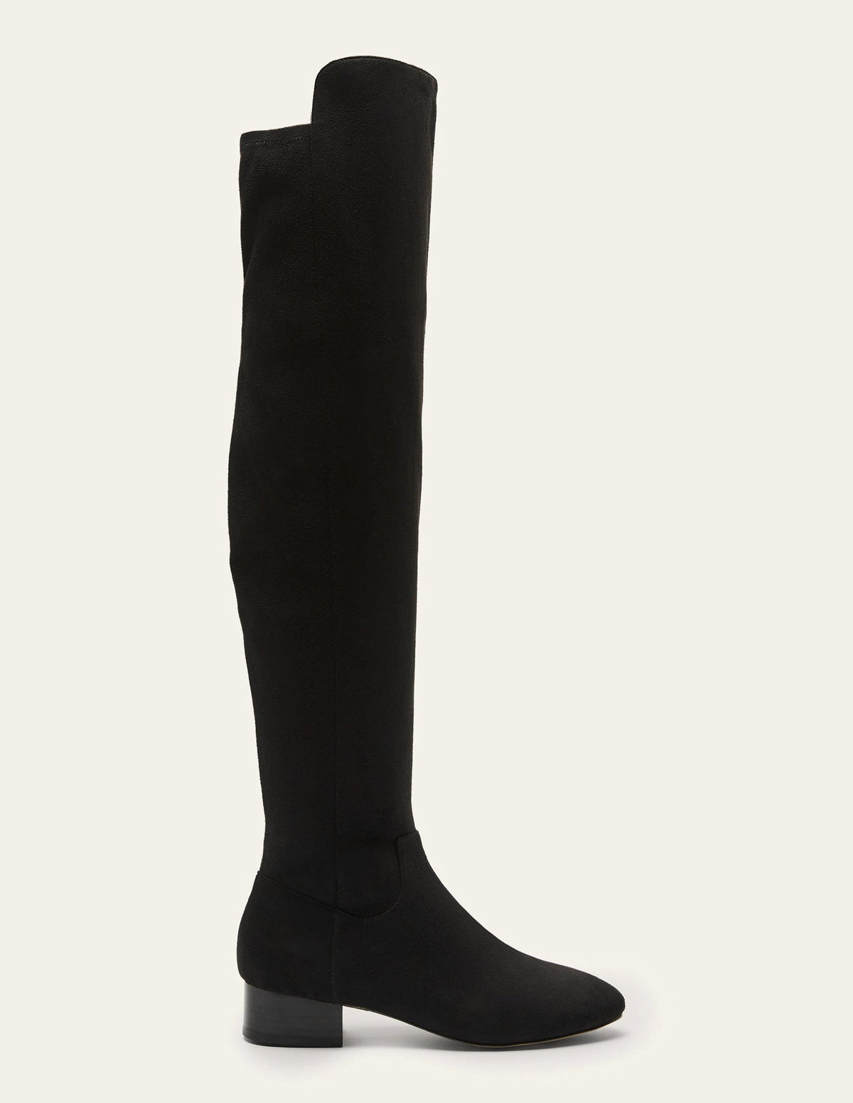 Over-the-knee Stretch Boots-Black-2