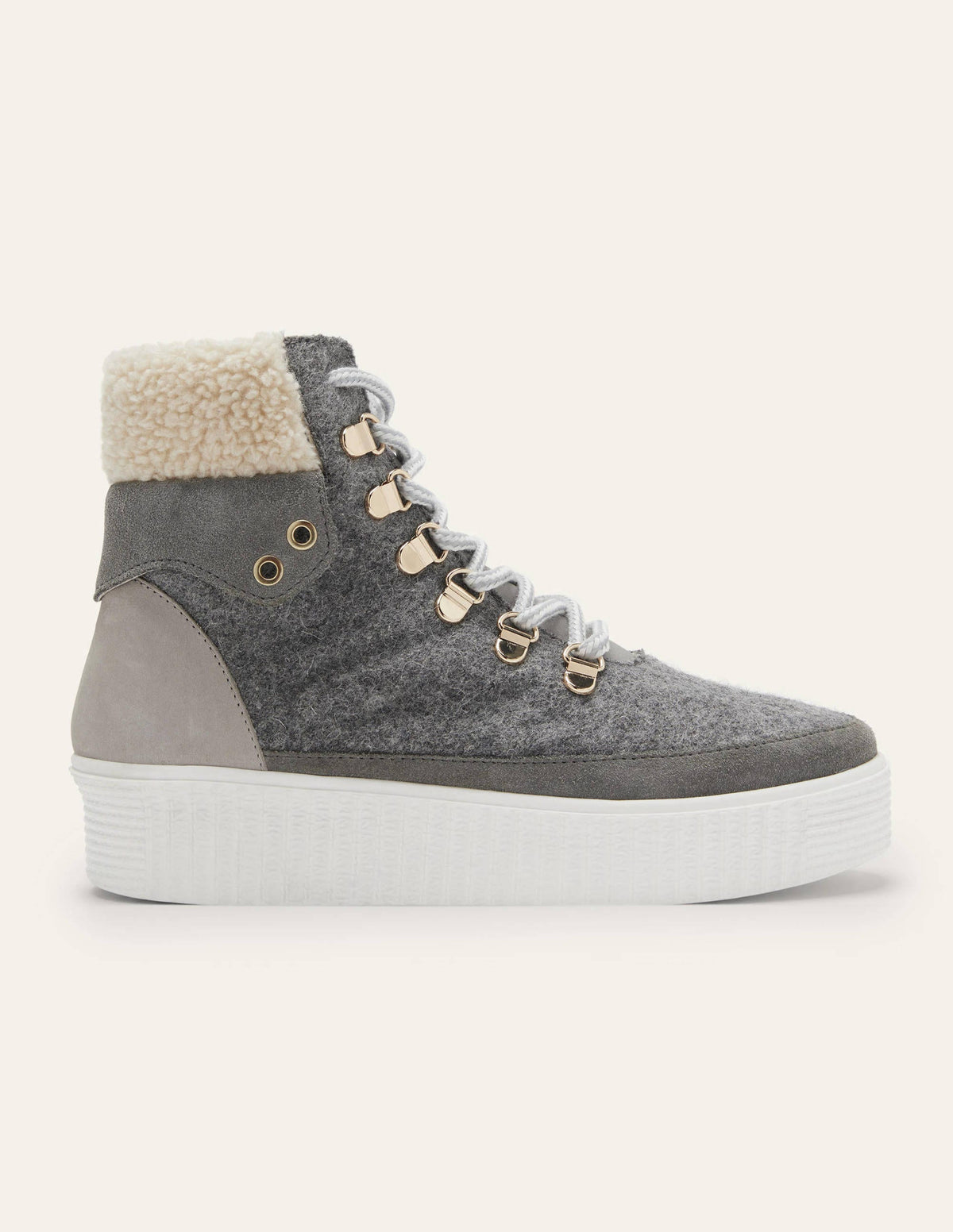 Laura Trend Hiking Boots-Grey Marl-2