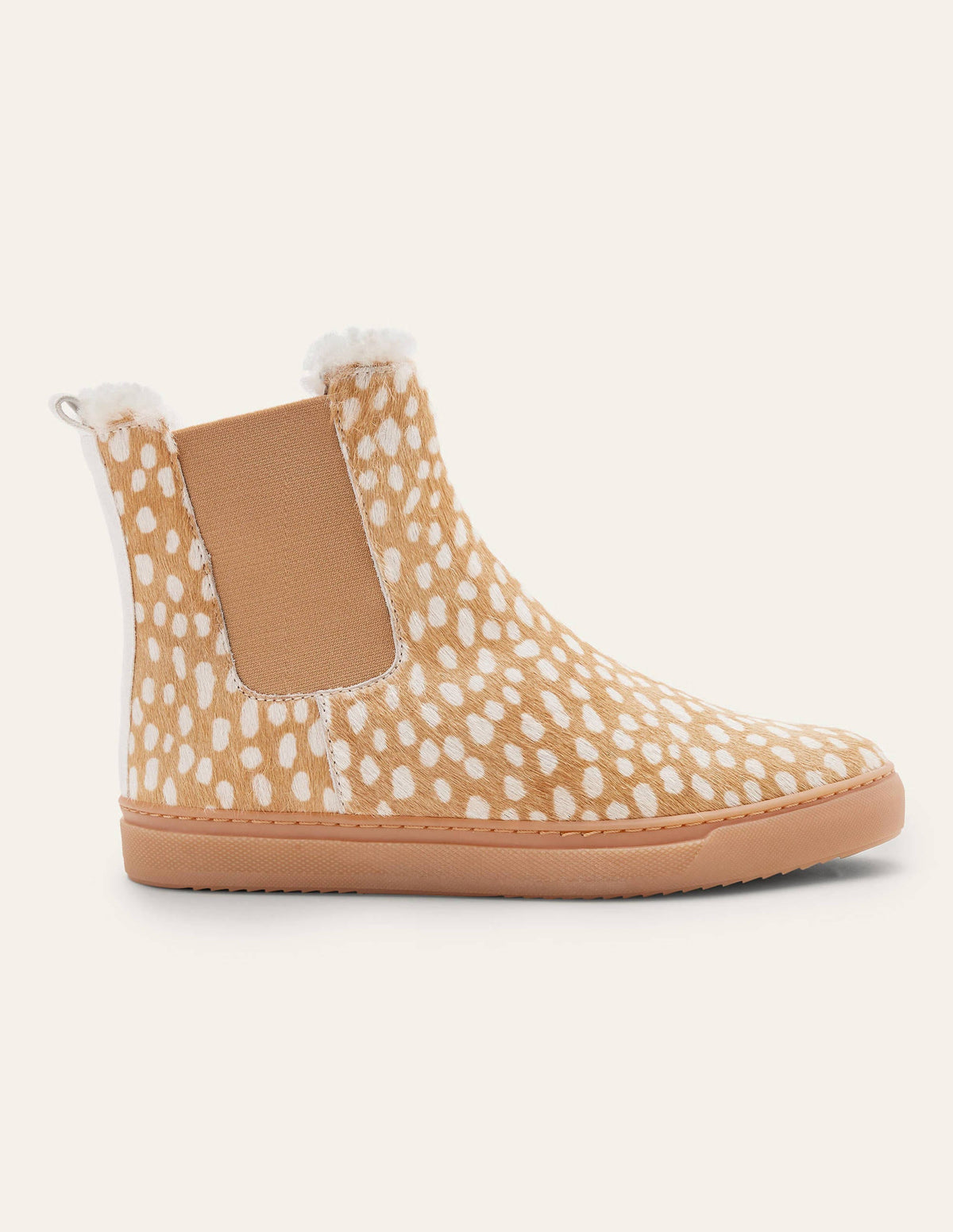 Shearling Chelsea Boots-Deer - Image 2
