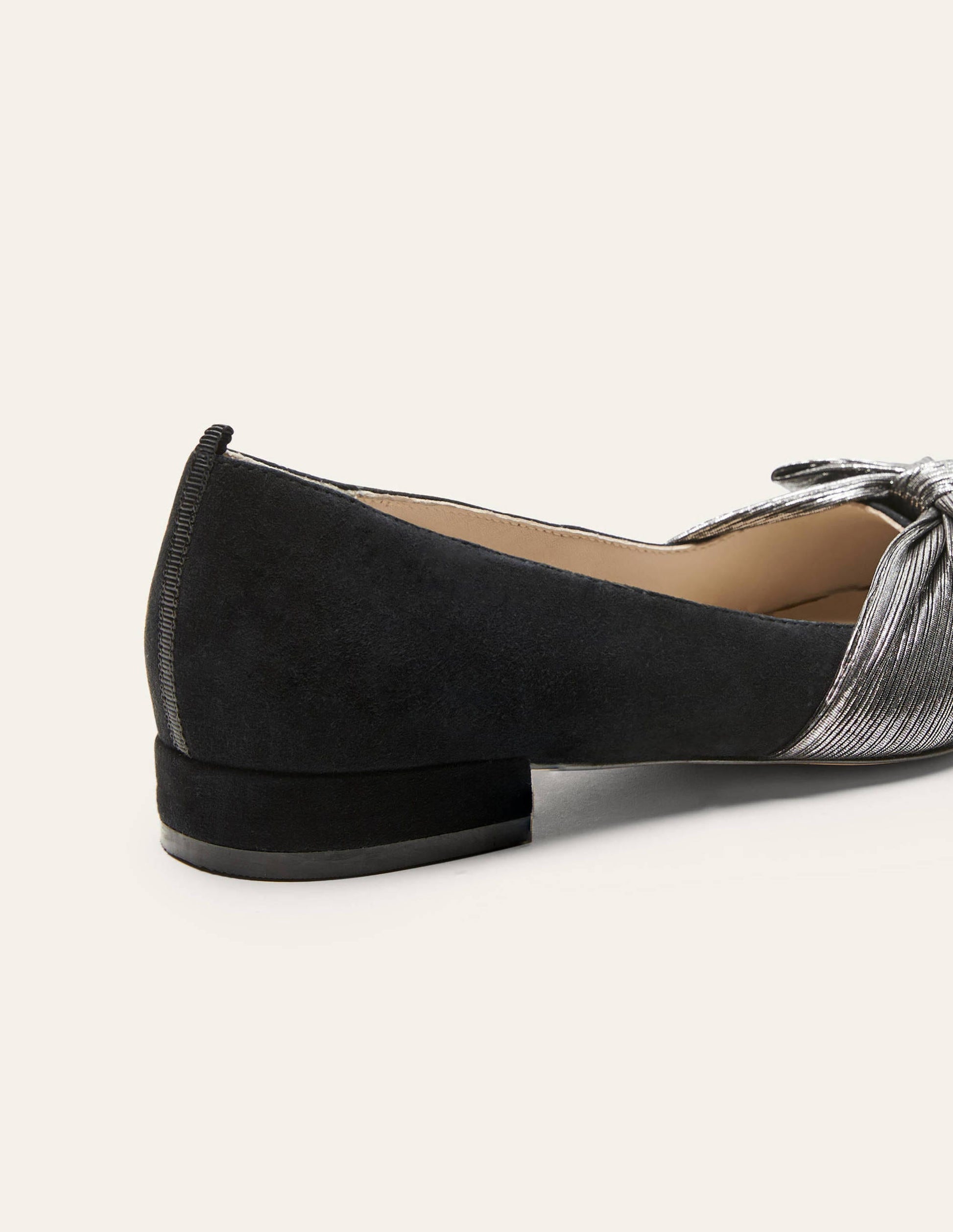 Vanessa Bow Shoes-Black/Gunmetal-4