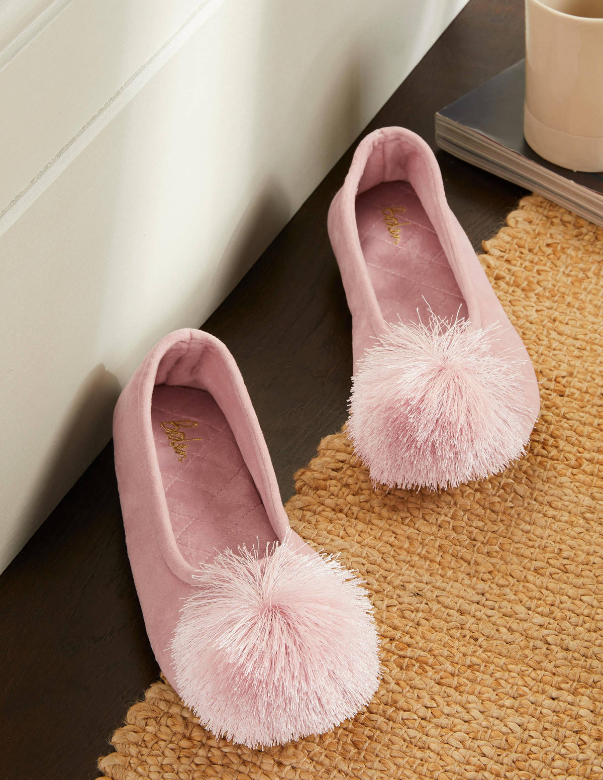 Pompom Slipper-Milkshake - Image 1