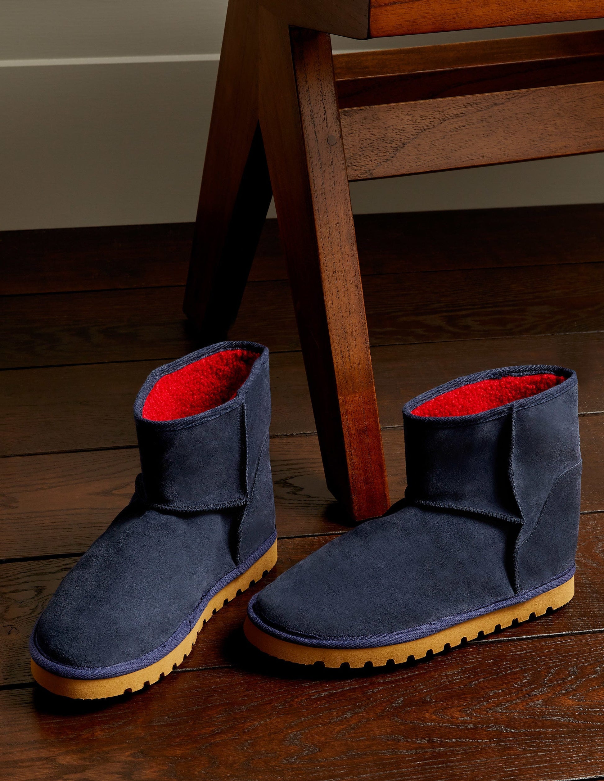 Borg Lined Boots-Navy-1