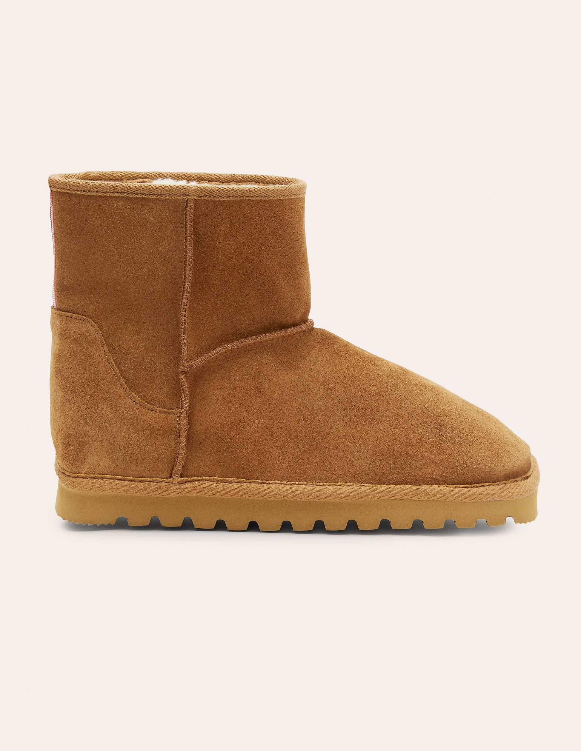 Borg Lined Boots-Tan-2
