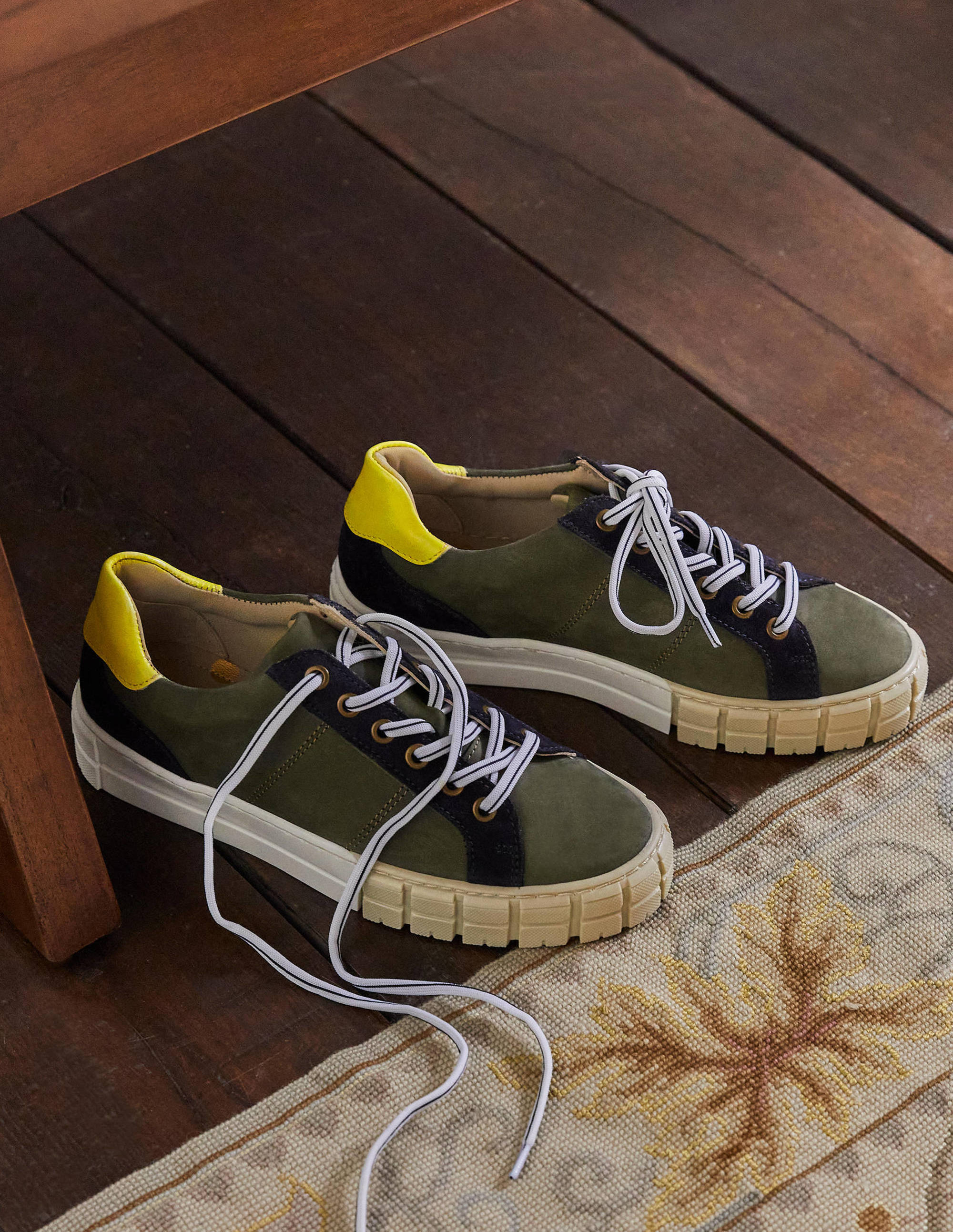 Pippa Layered Sole Sneakers-Alder/Navy - Image 1