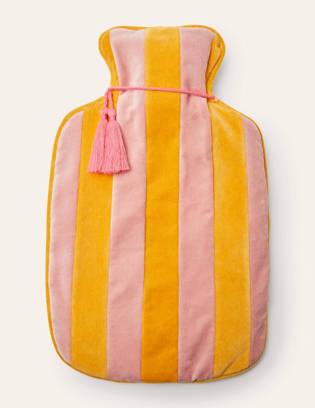 Velvet Hot Water Bottle-Honey Gold/Milkshake-1