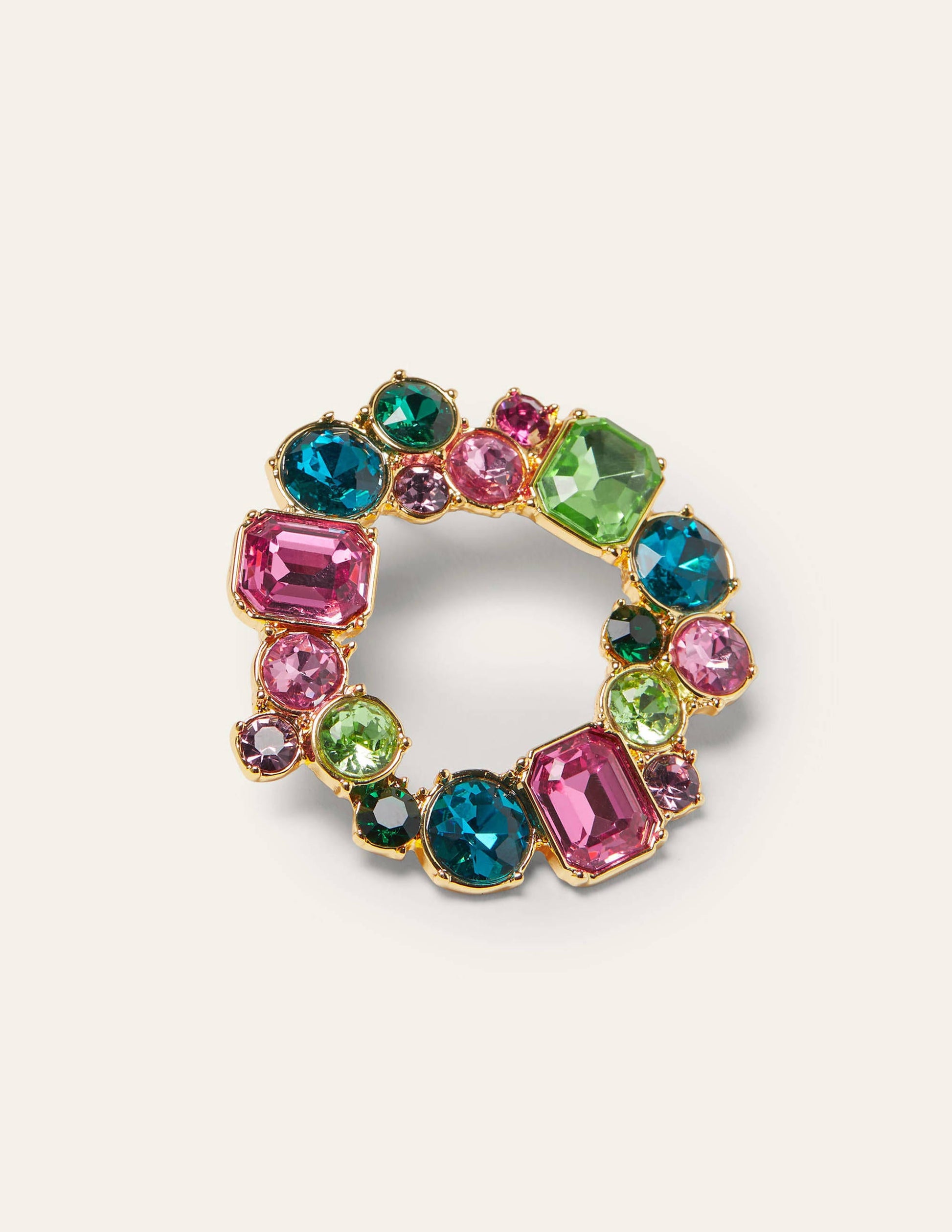 Jewelled Hoop Earrings-Multi-3