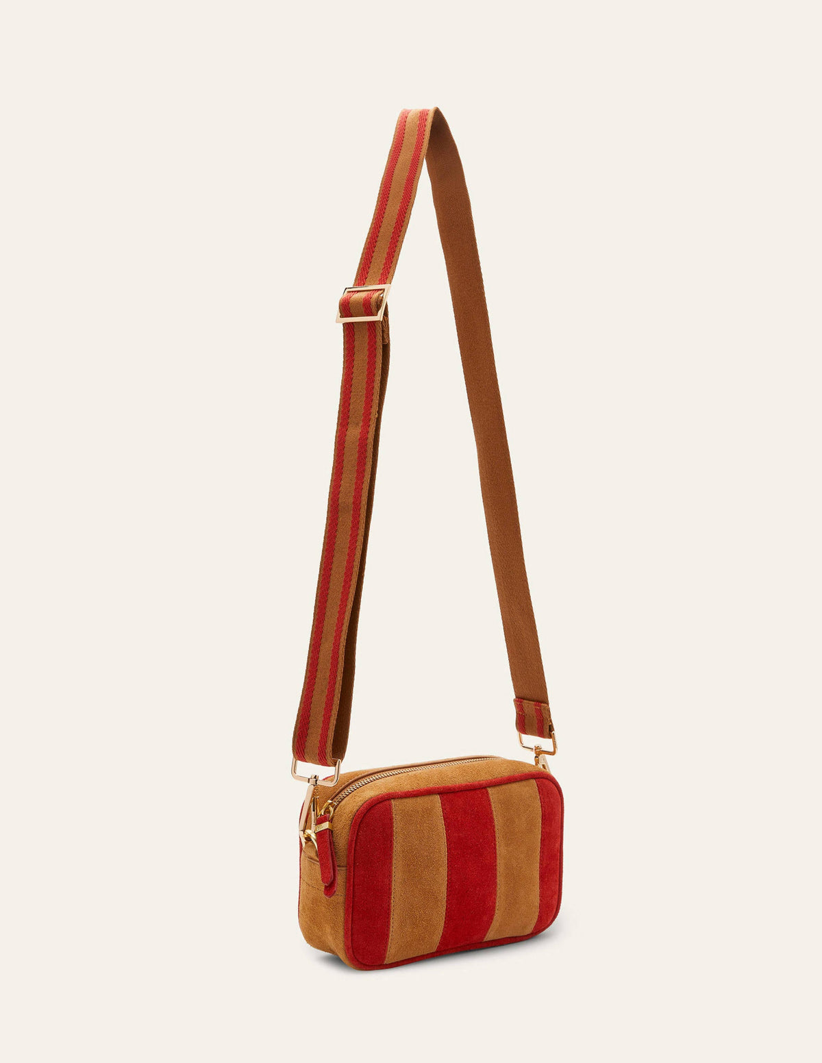 Leather Crossbody Bag-Tan - Image 2