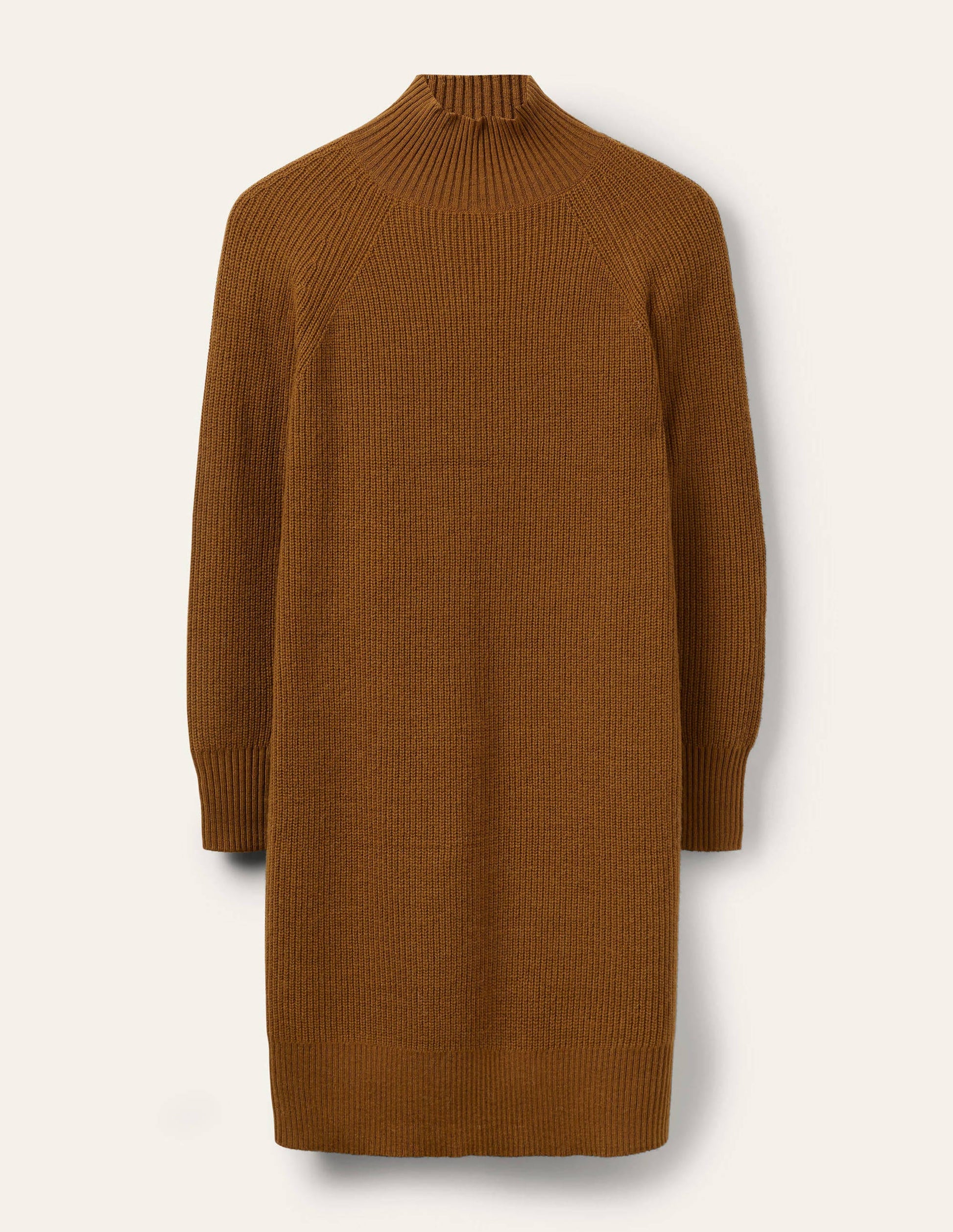 High Neck Knitted Dress-Old Moss-7
