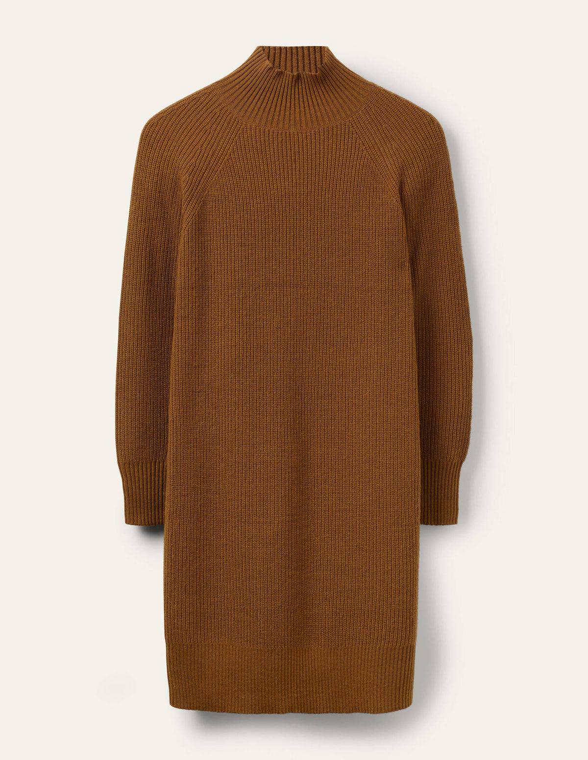 High Neck Knitted Dress-Old Moss - Image 7