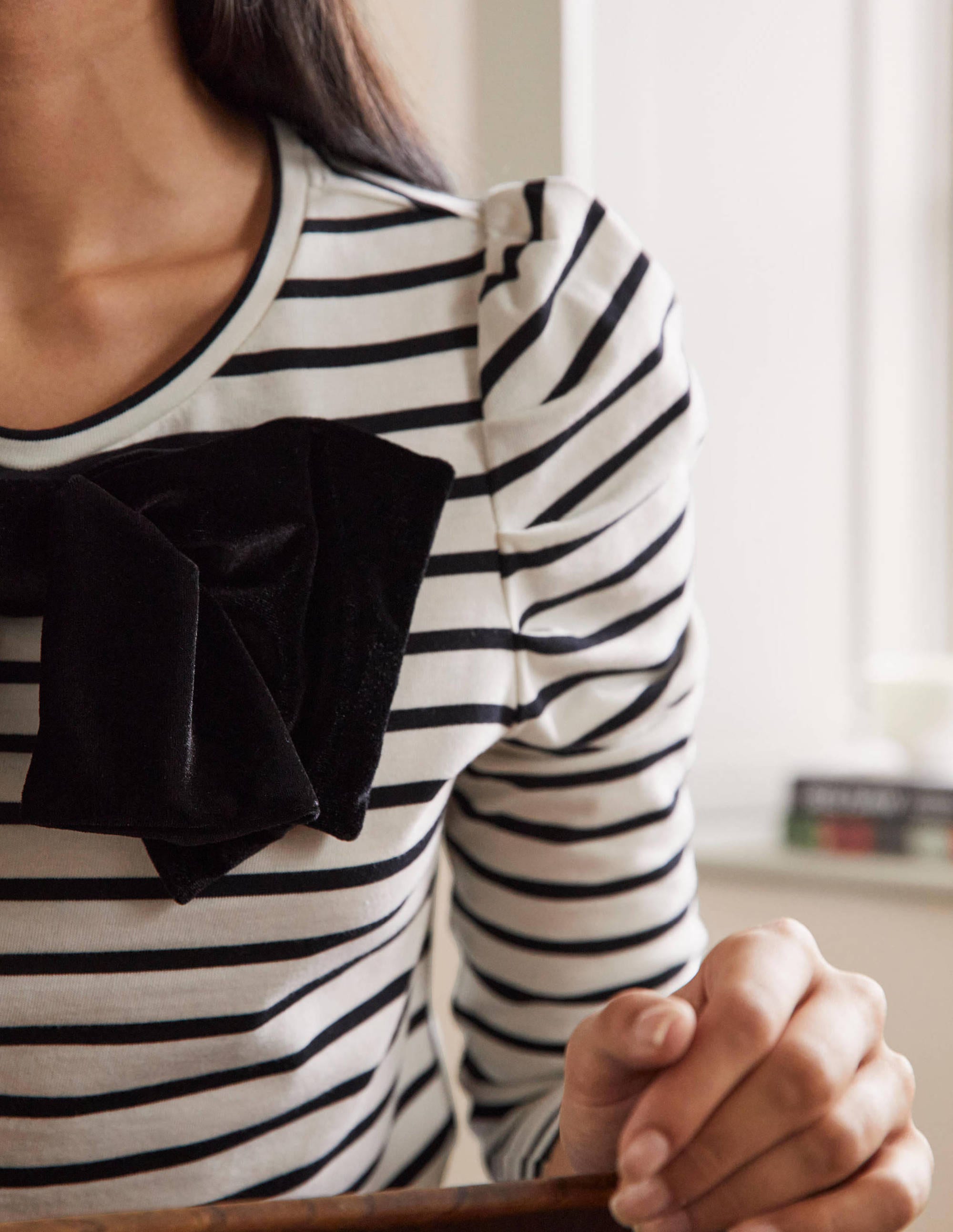 Imogen Breton-Ivory/ Black Bow - Image 2