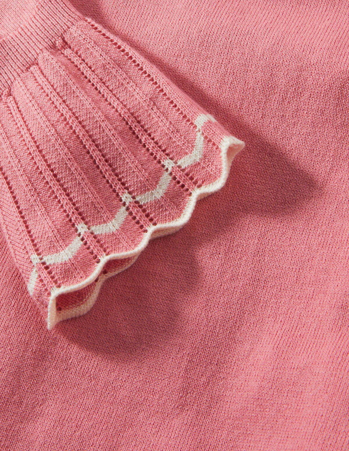 Aimee Pointelle Sweater-Formica Pink - Image 5