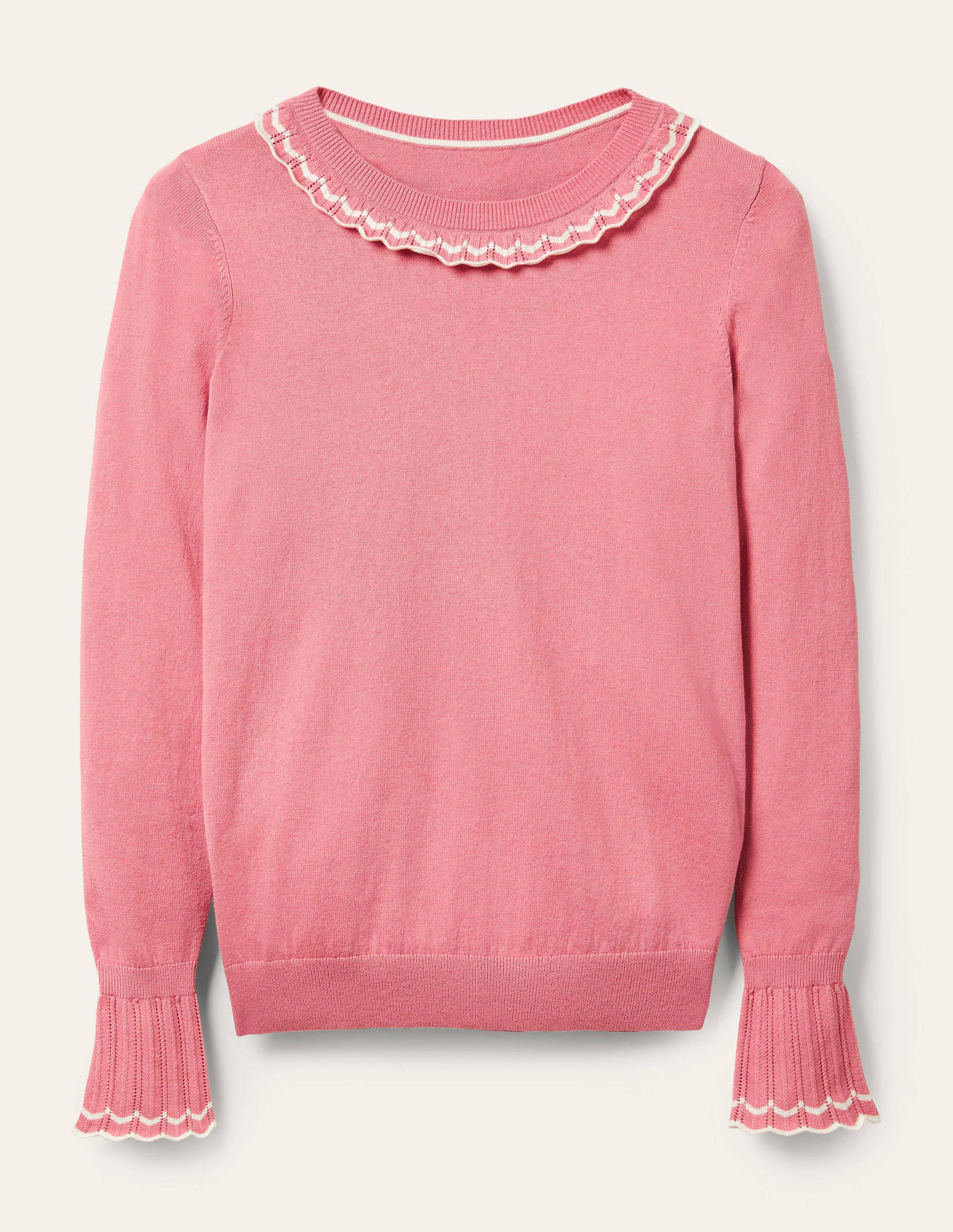 Aimee Pointelle Sweater-Formica Pink-6