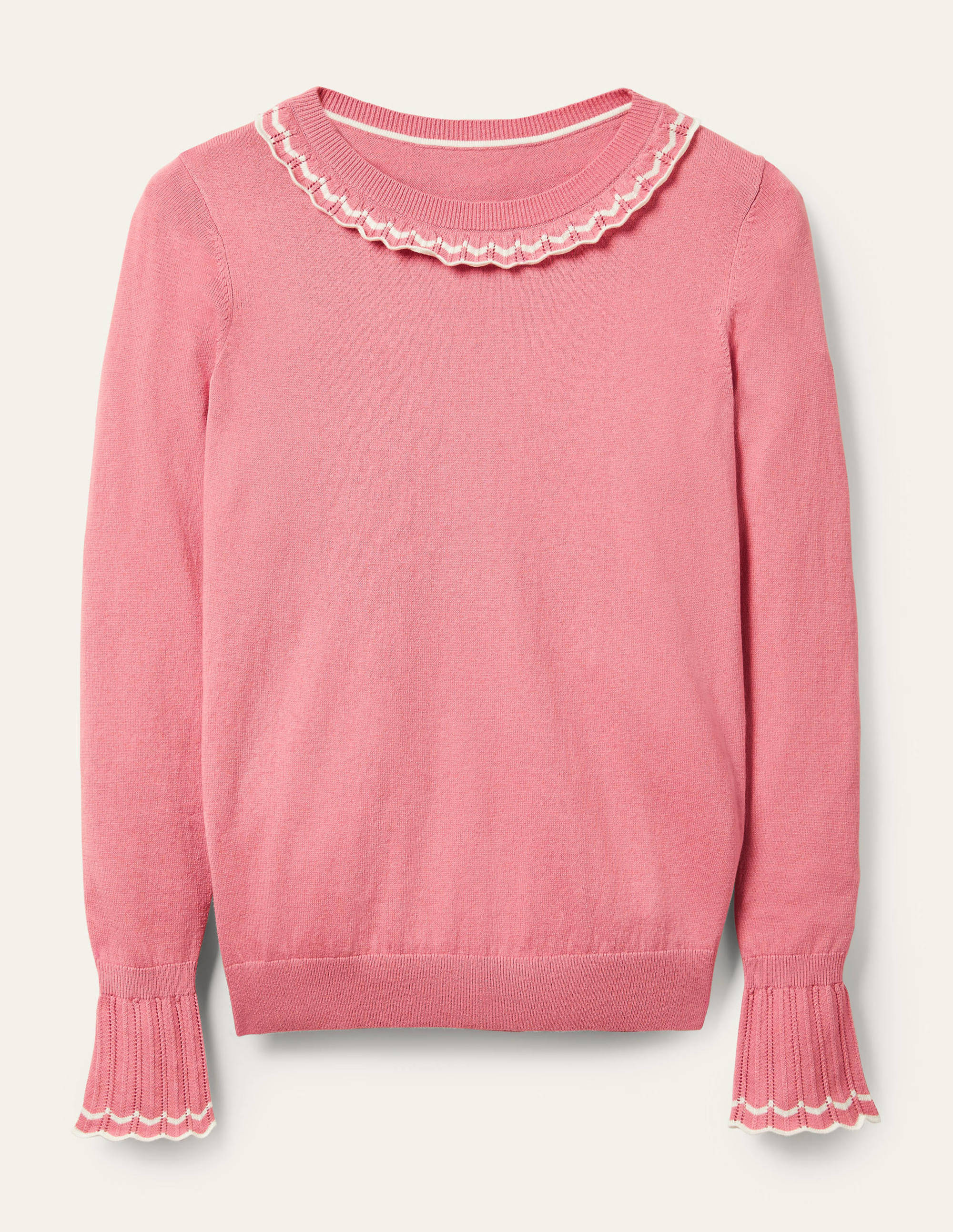 Aimee Pointelle Sweater-Formica Pink - Image 6