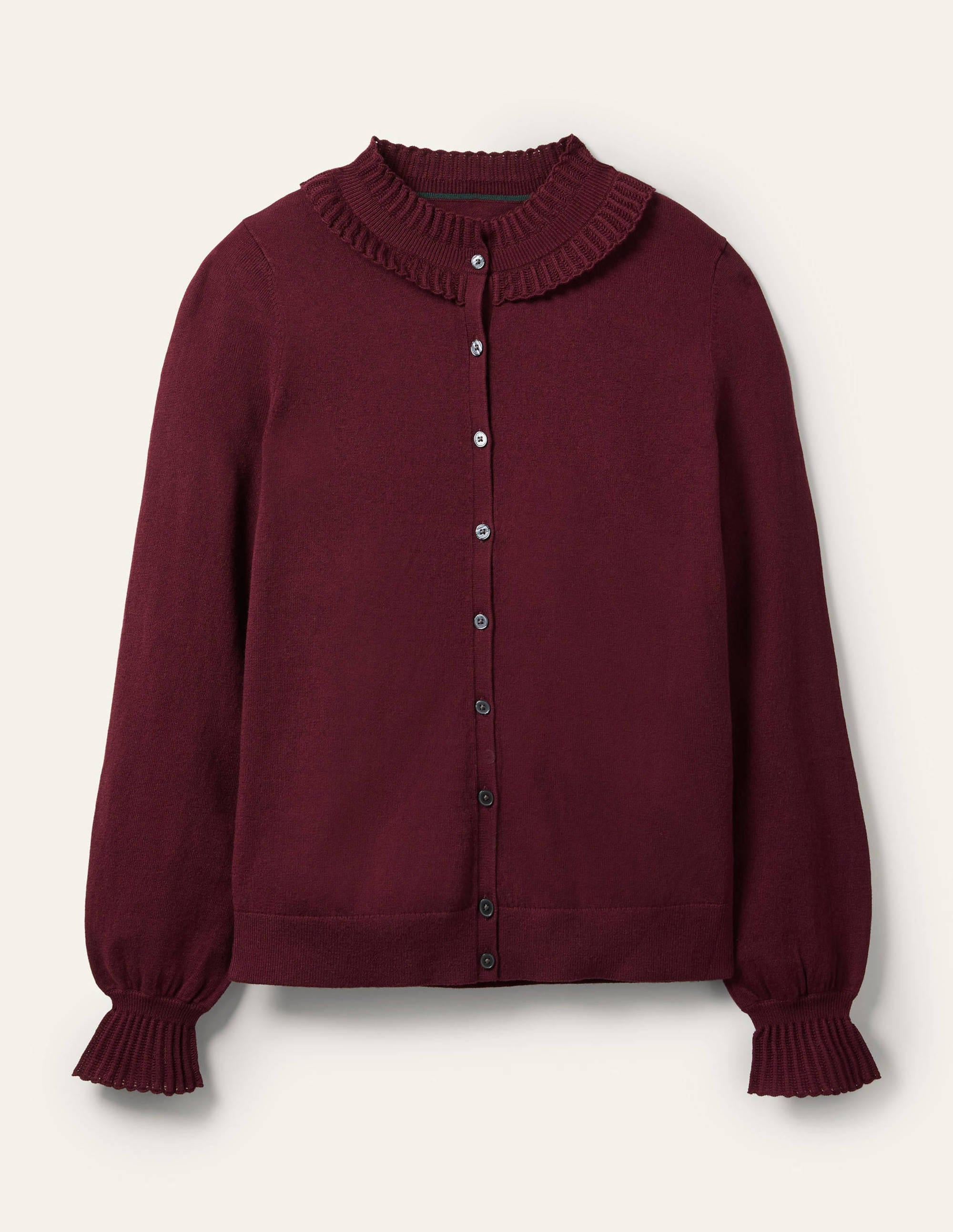 Frederica Pointelle Cardigan-Deep Wisteria - Image 8