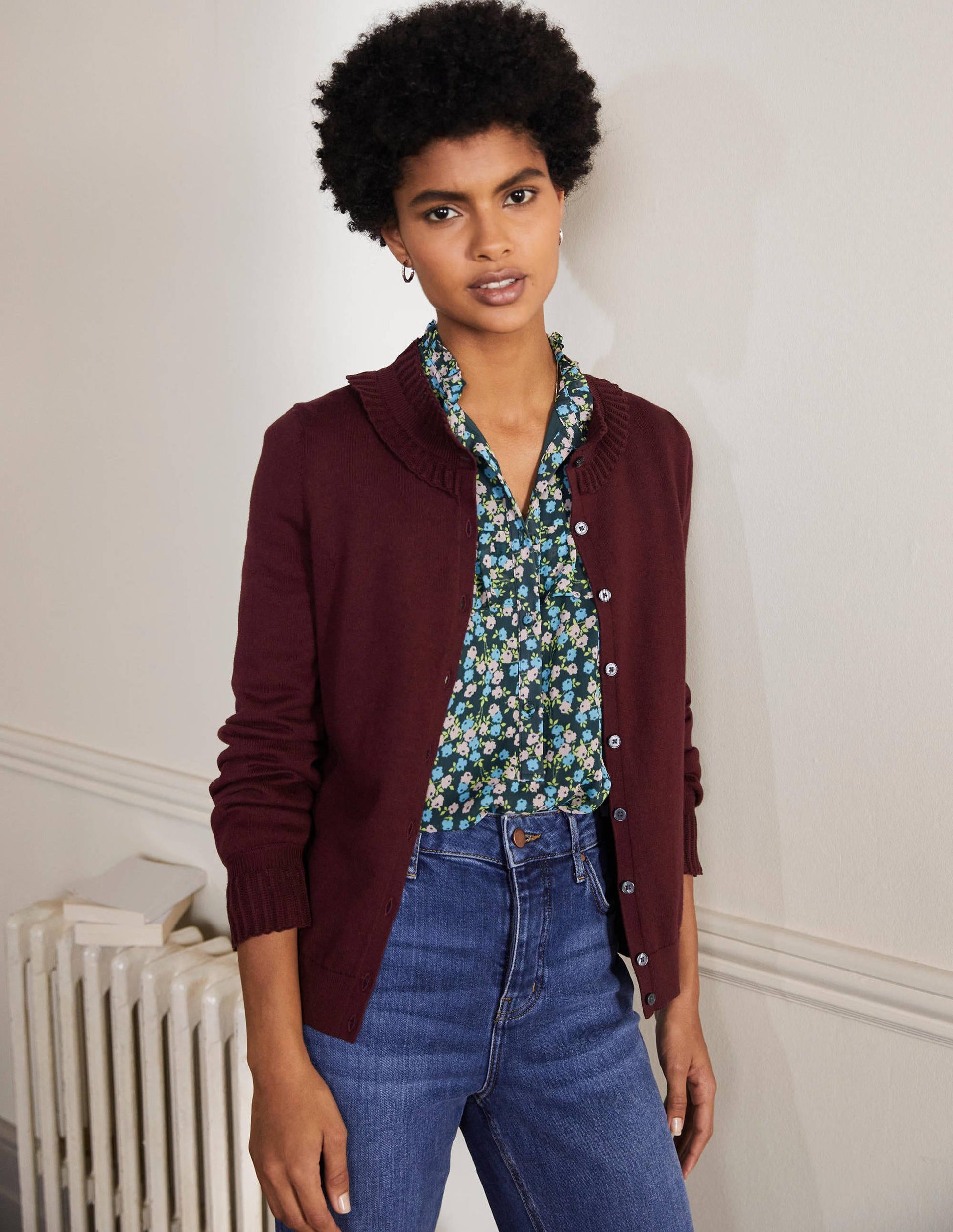 Frederica Pointelle Cardigan-Deep Wisteria-1
