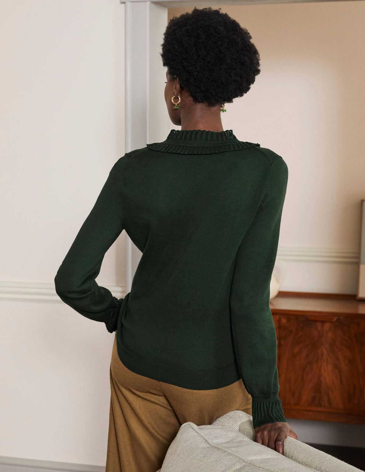 Frederica Pointelle Cardigan-Midnight Garden-3