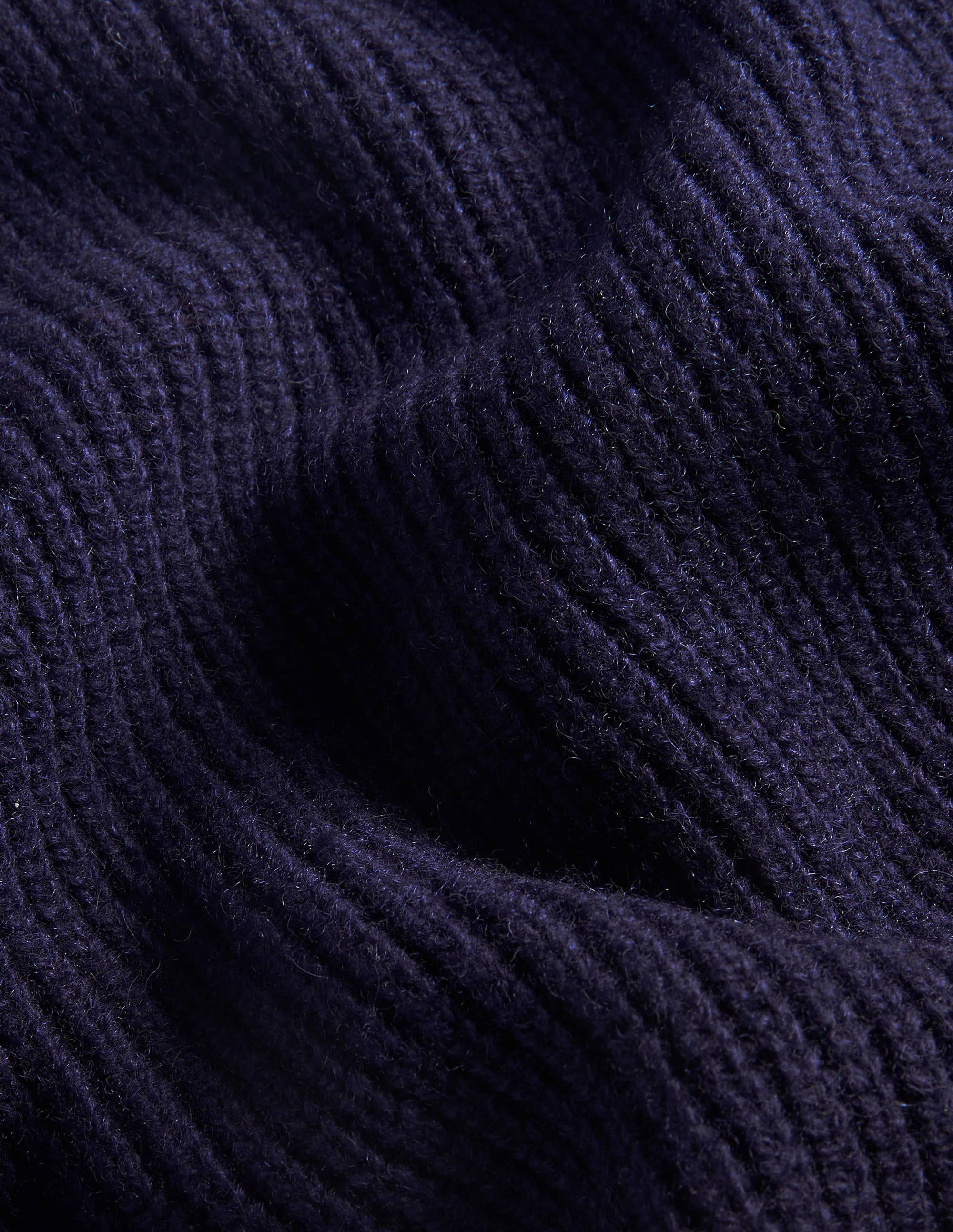 Relaxed Rib Sleeveless Sweater-Navy - Image 7