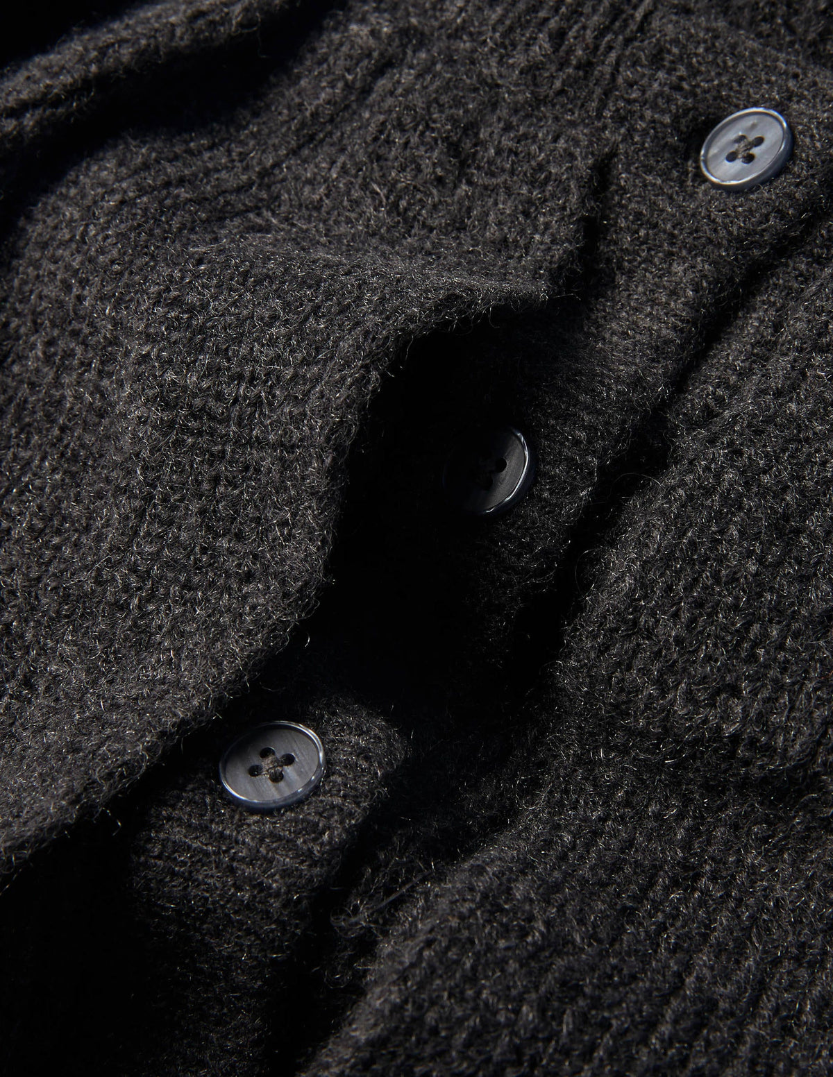 Fluffy Frill Collar Sweater-Charcoal Melange-6