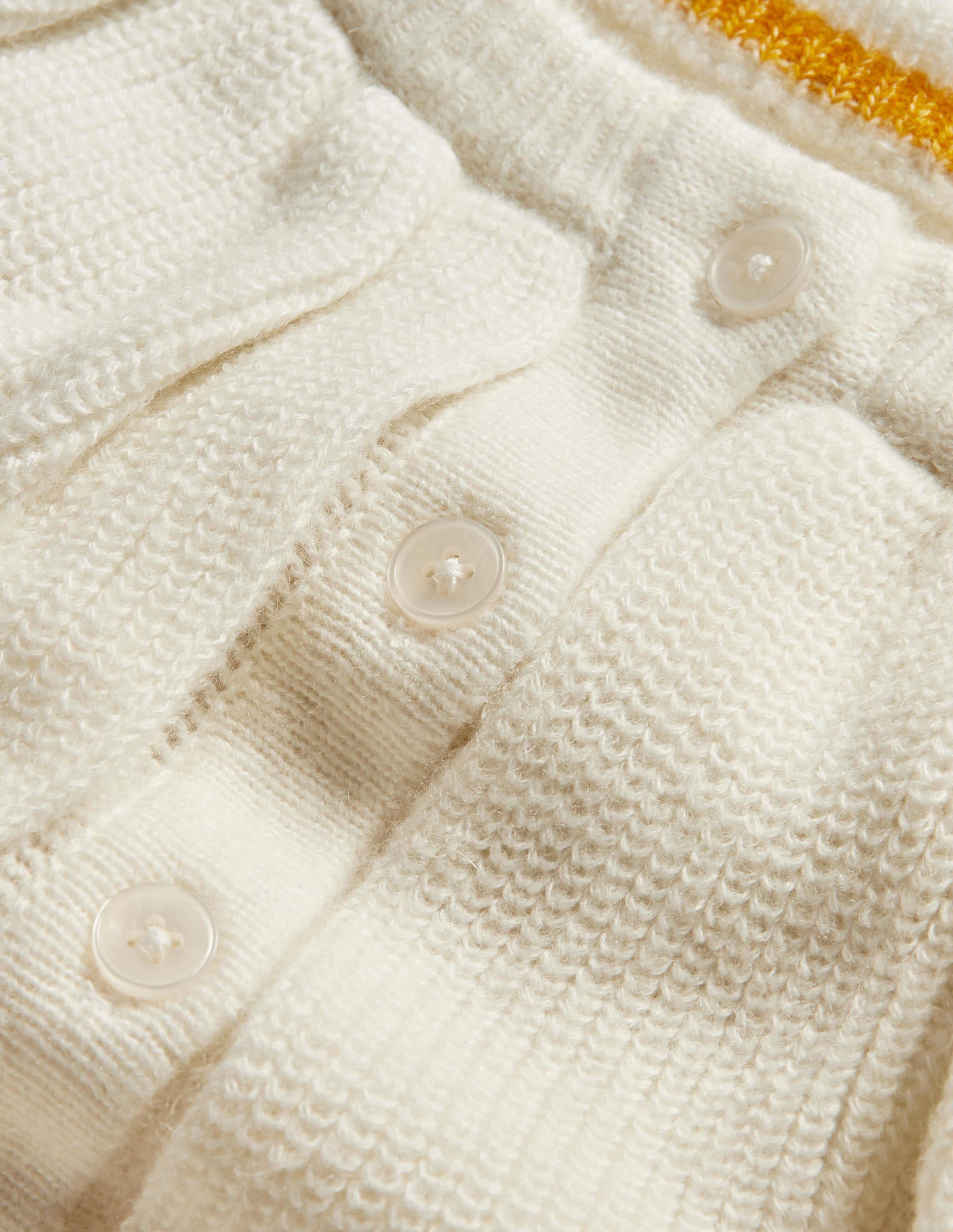 Fluffy Frill Collar Sweater-Ivory - Image 6