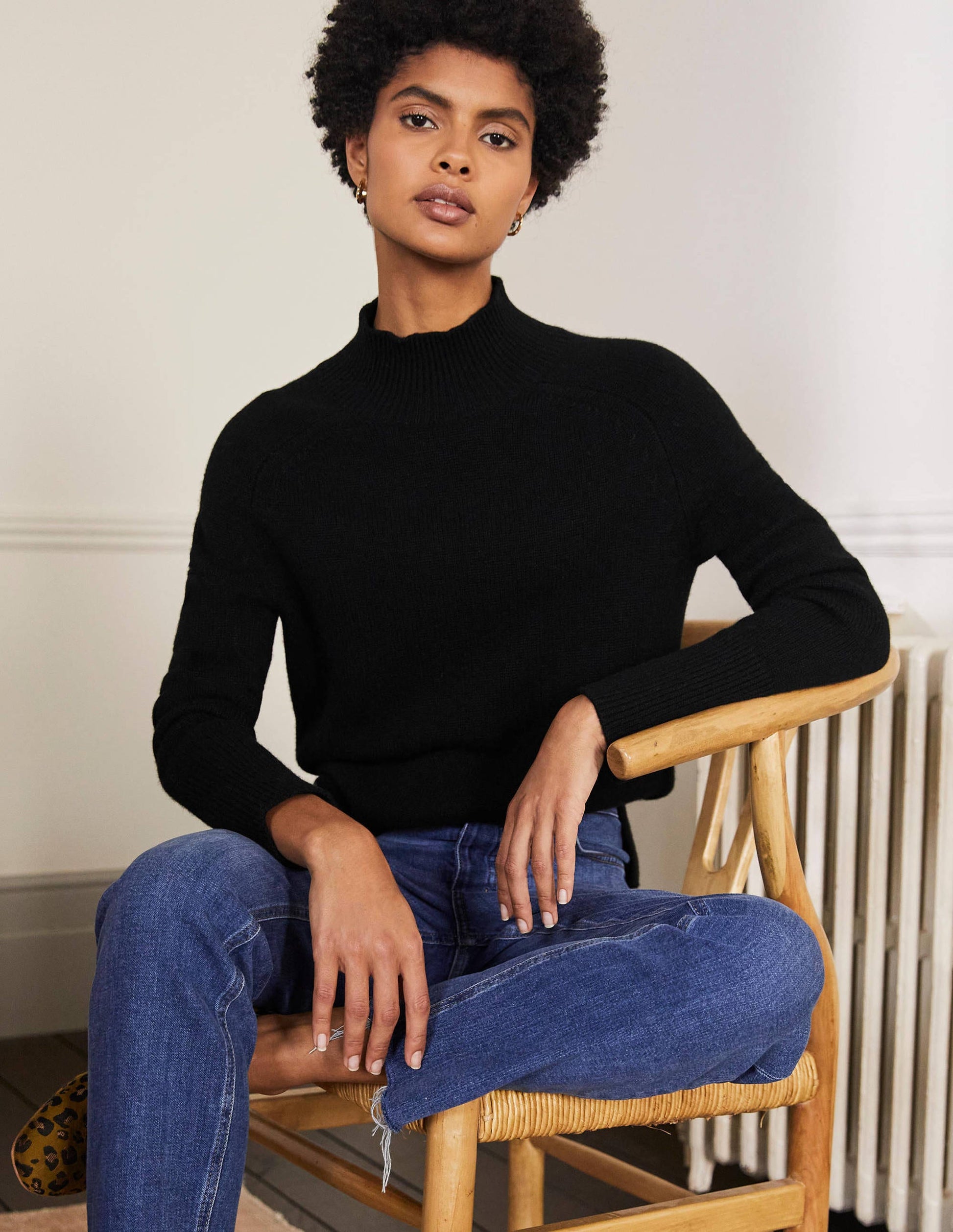 Anna Cashmere Sweater-Black-1