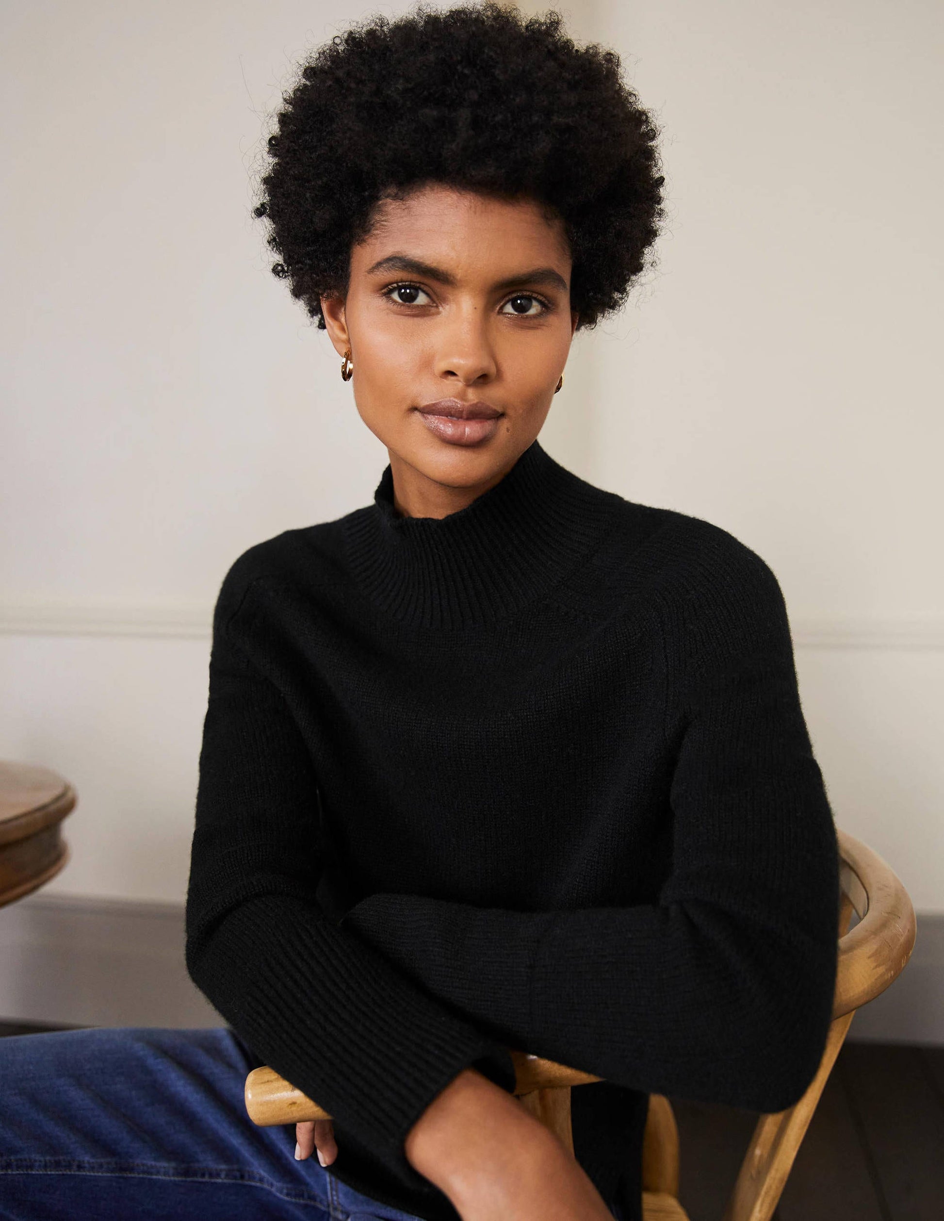 Anna Cashmere Sweater-Black-2
