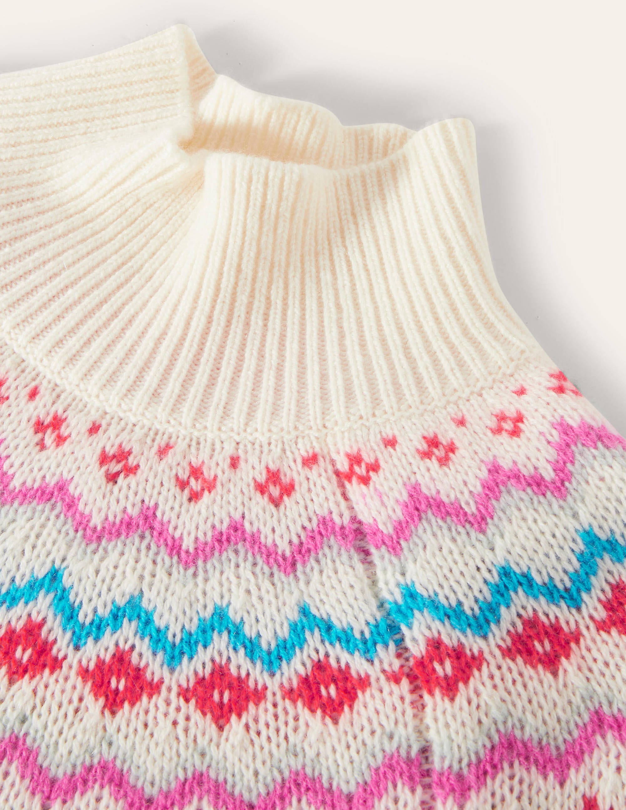 Anna Cashmere Sweater-Ivory Fair Isle - Image 7