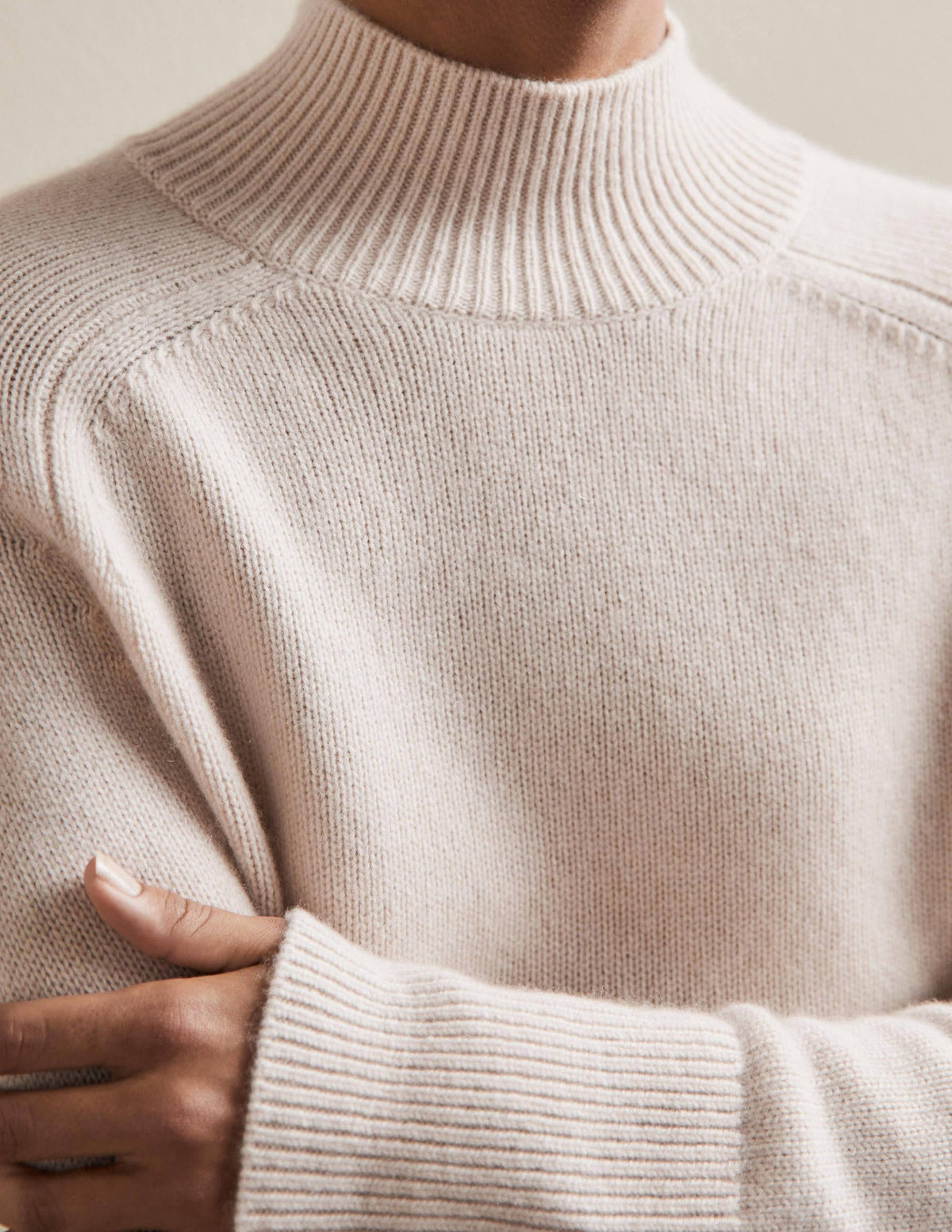 Anna Cashmere Sweater-Warm Ivory - Image 2
