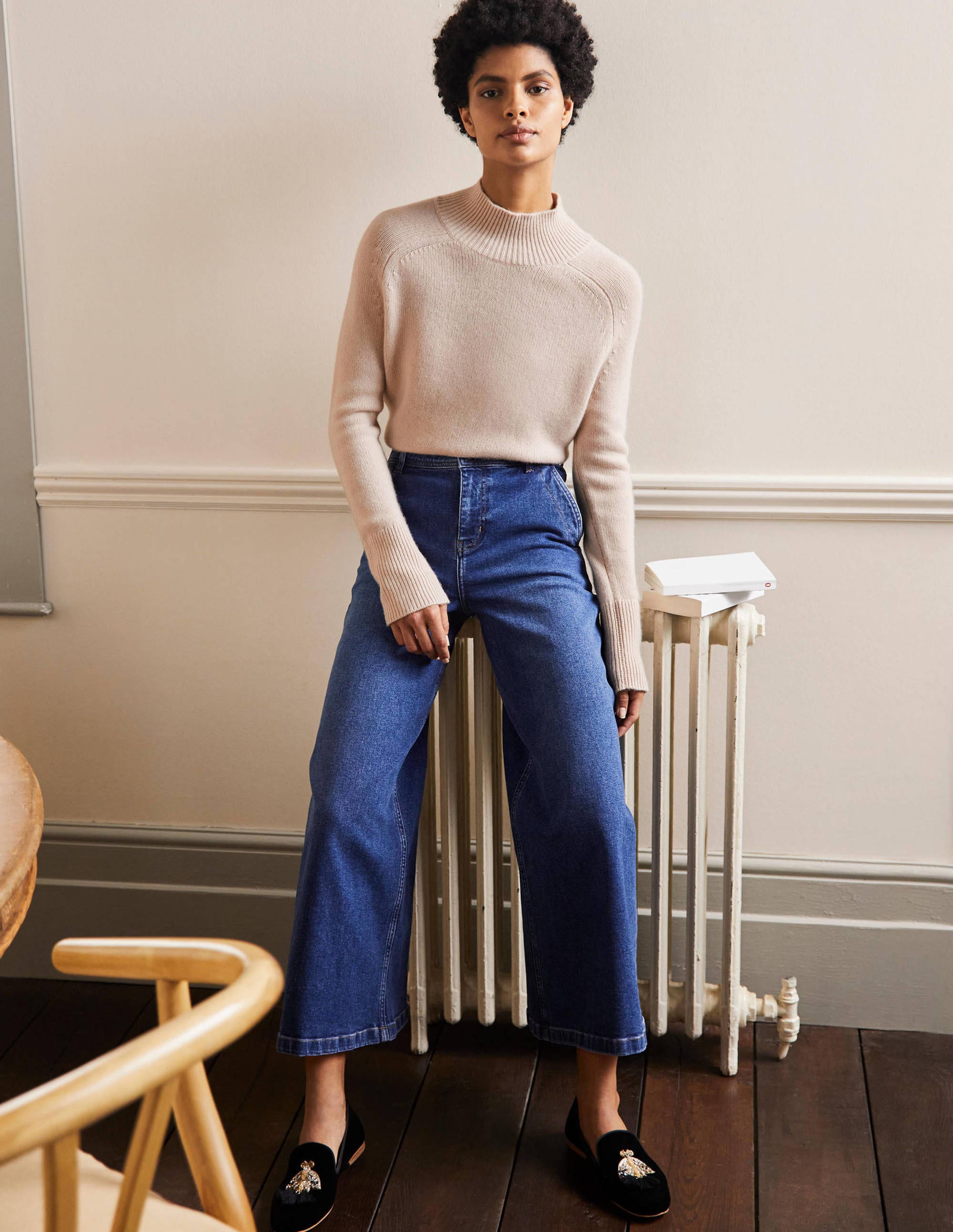 Anna Cashmere Sweater-Warm Ivory - Image 4
