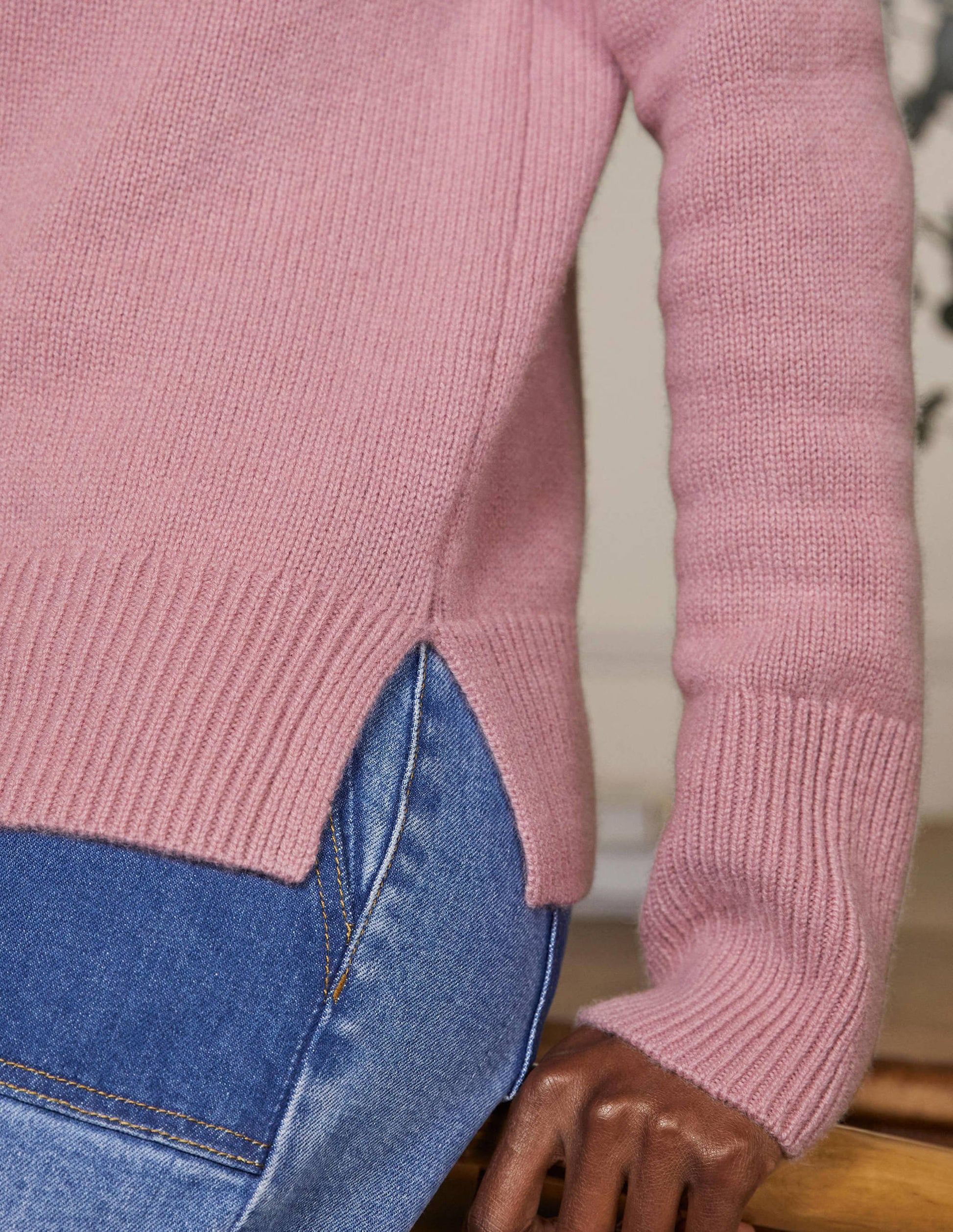Anna Cashmere Sweater-Violet Purple-4
