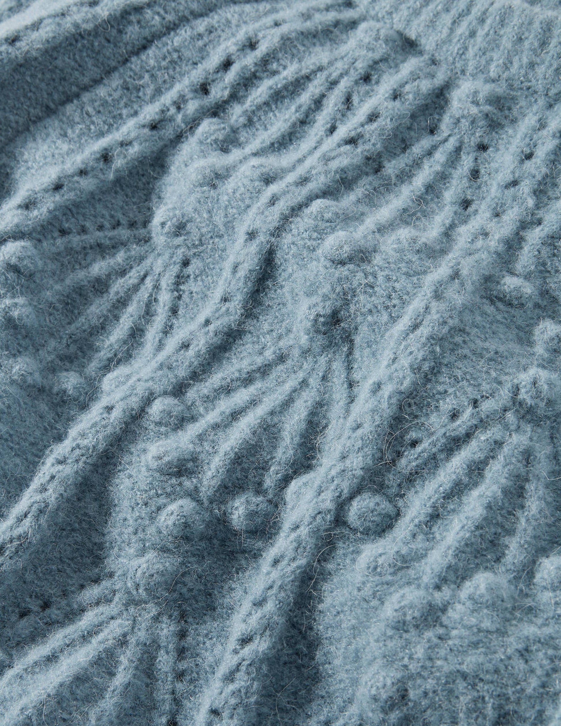 Relaxed Cable Sweater-Airforce-6
