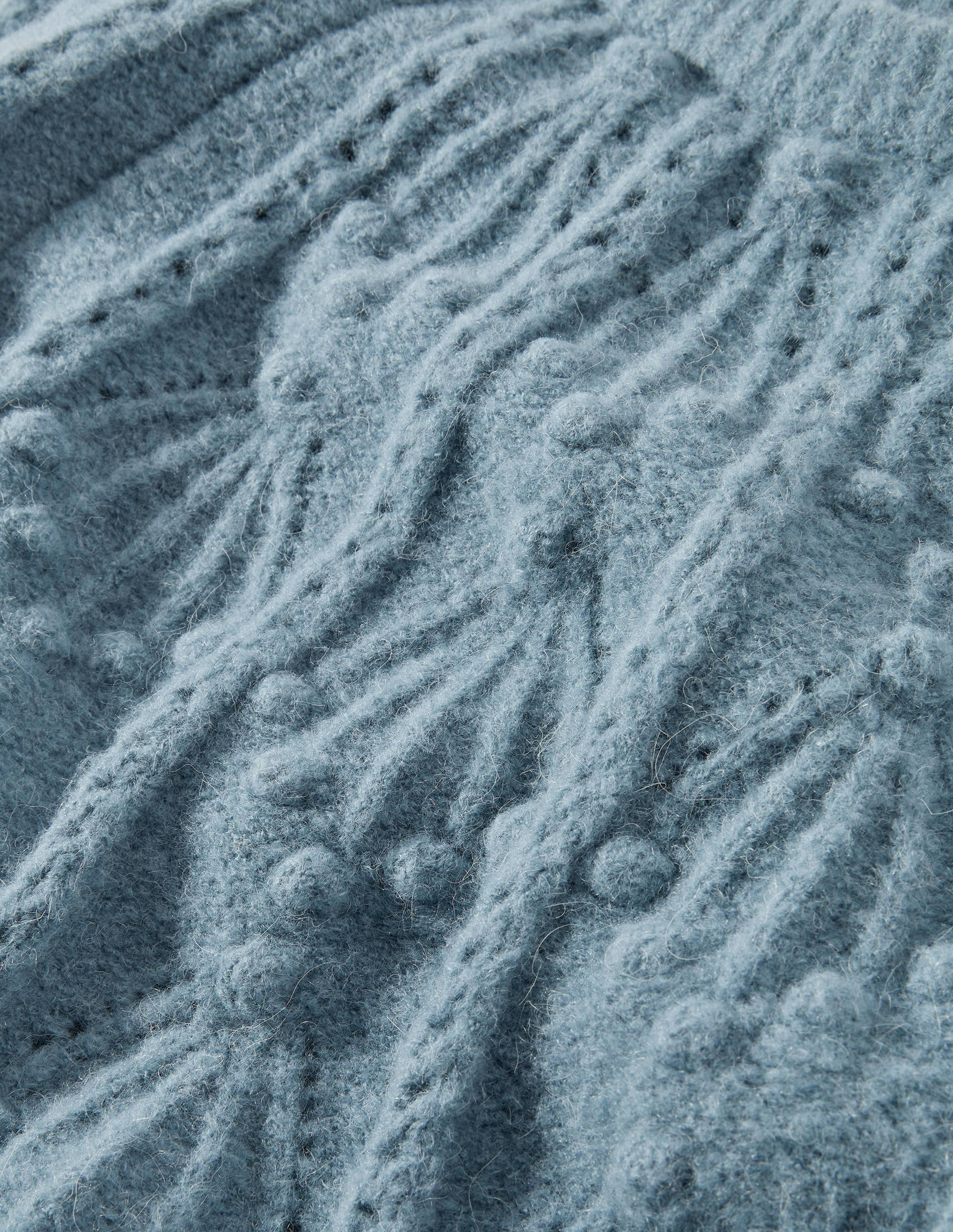 Relaxed Cable Sweater-Airforce - Image 6