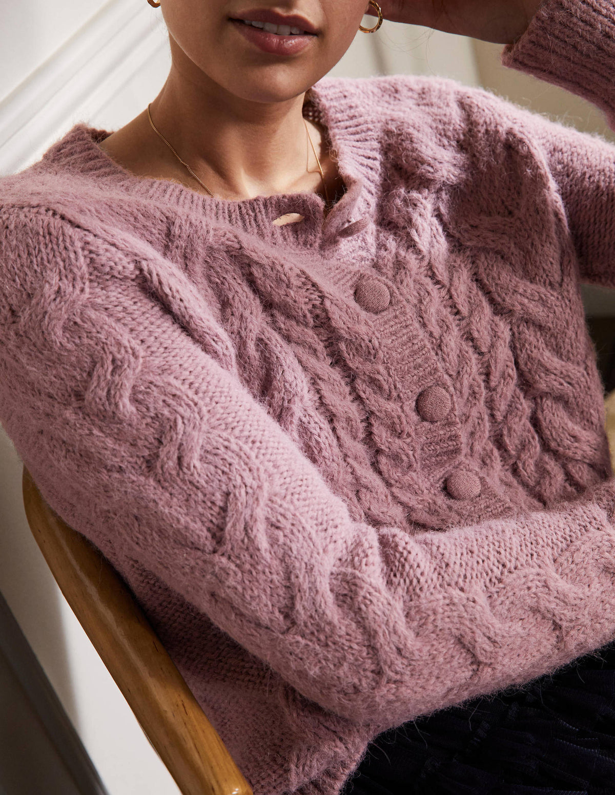 Claire Cardigan-Violet Opal - Image 2